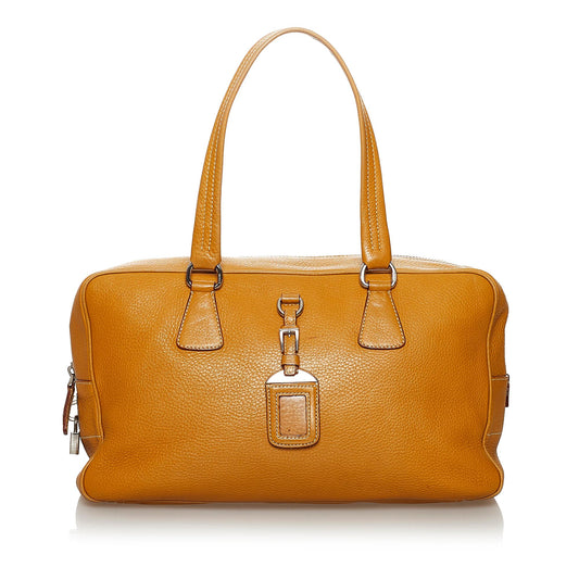 Prada Daino Handbag Shg Vitello Satchel Bag Handbag Shg 30014