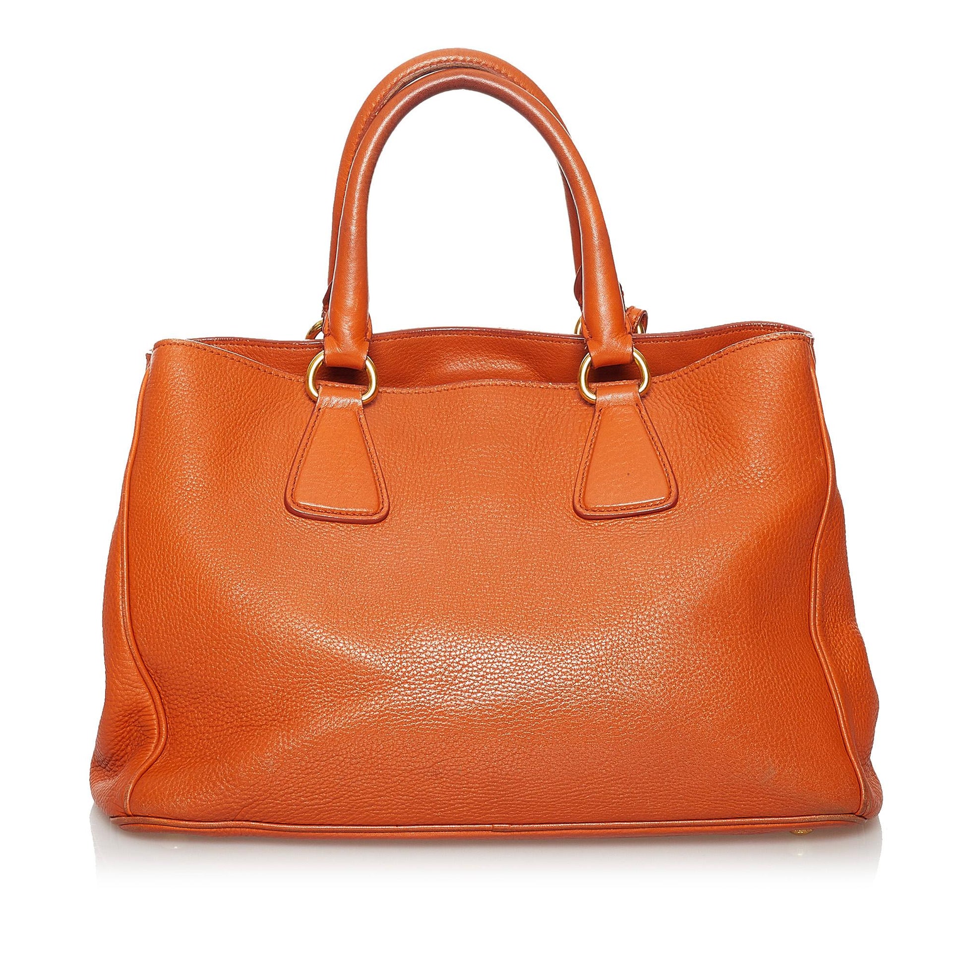 Prada Daino Handbag Shg Vitello Satchel Bag Handbag Shg 31021