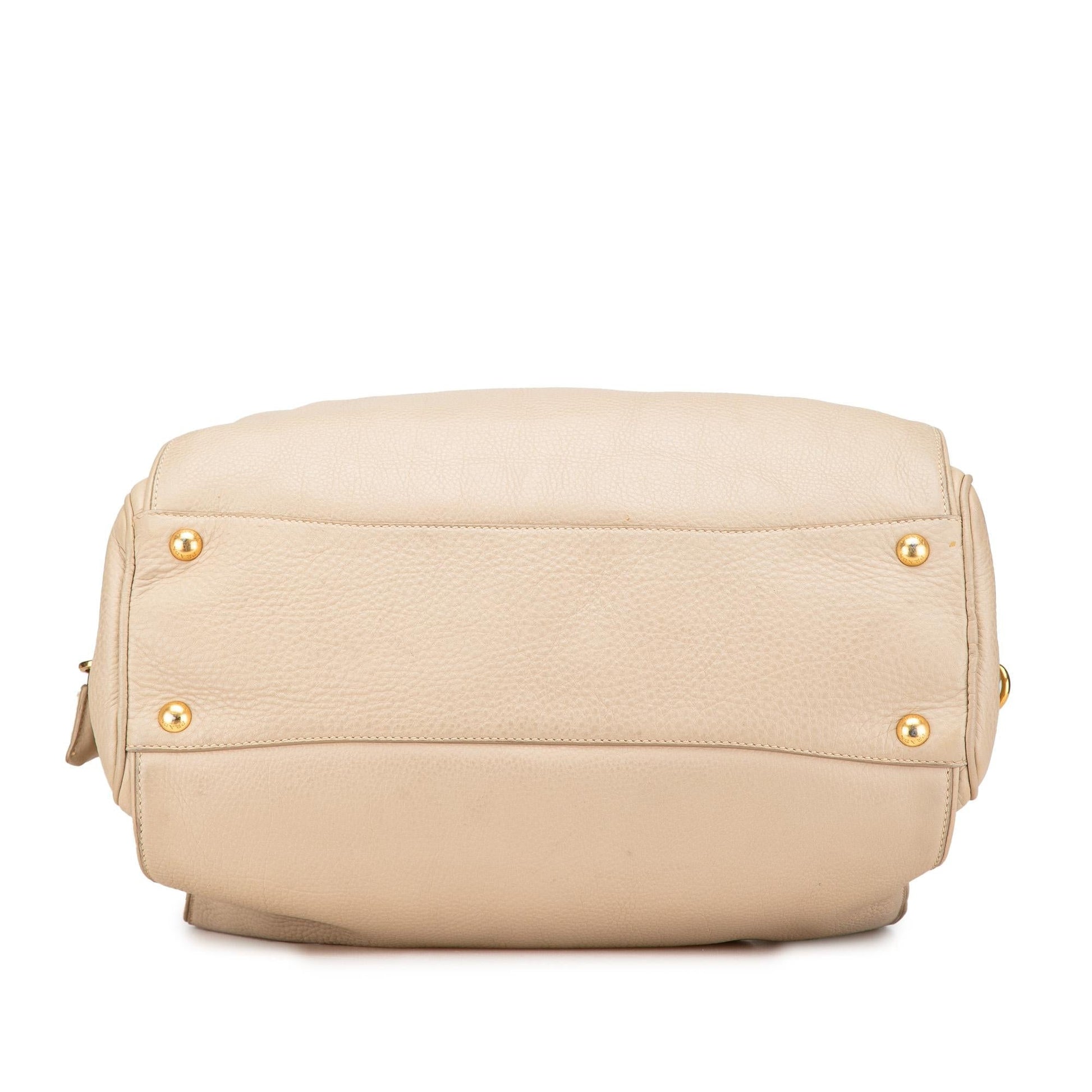 Prada Daino Handbag Vitello Satchel Bag