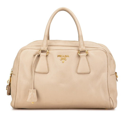 Prada Daino Handbag Vitello Satchel Bag