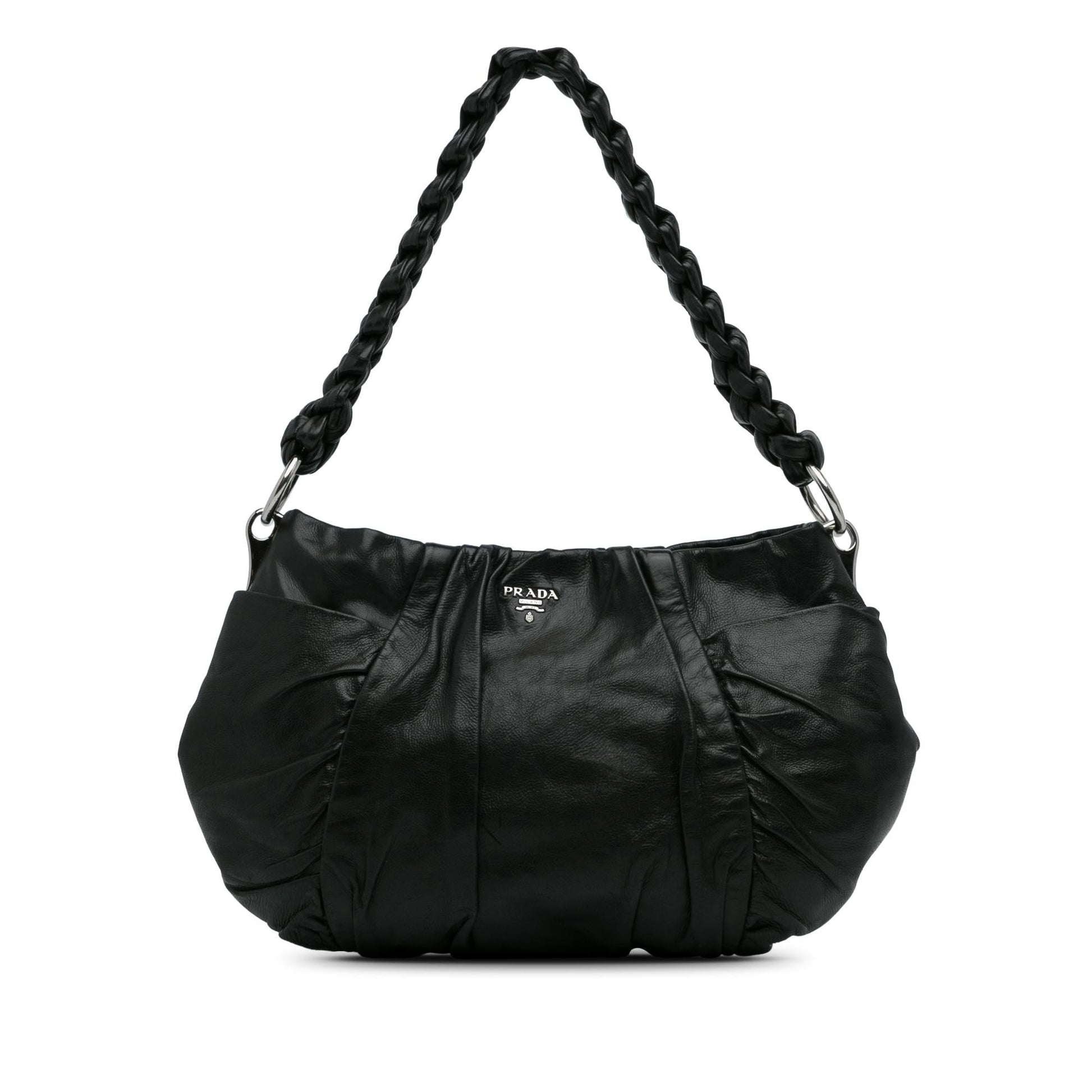 Prada Daino Hobo Bag Shg 7Vhtxc Vitello Shoulder Bag