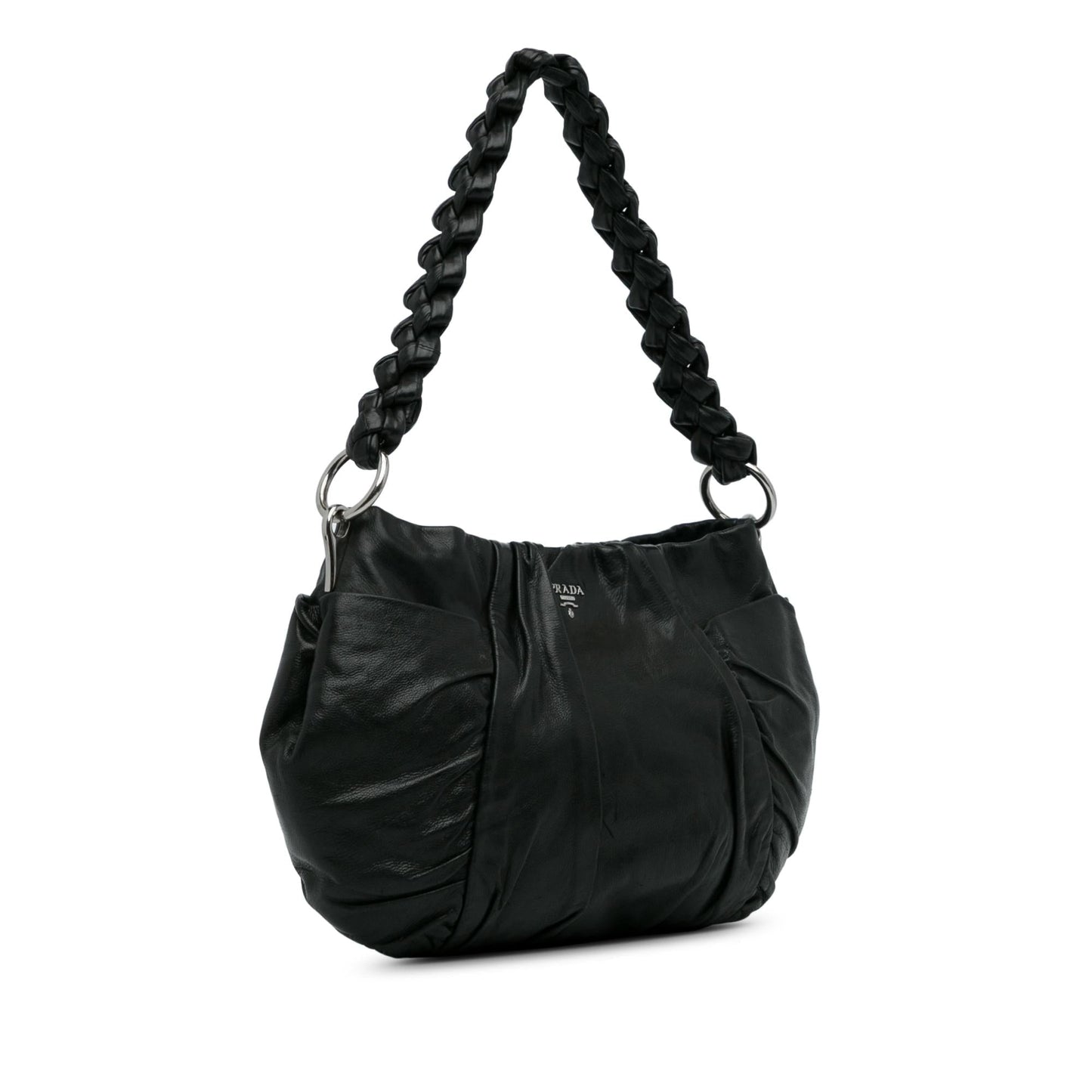 Prada Daino Hobo Bag Shg 7Vhtxc Vitello Shoulder Bag