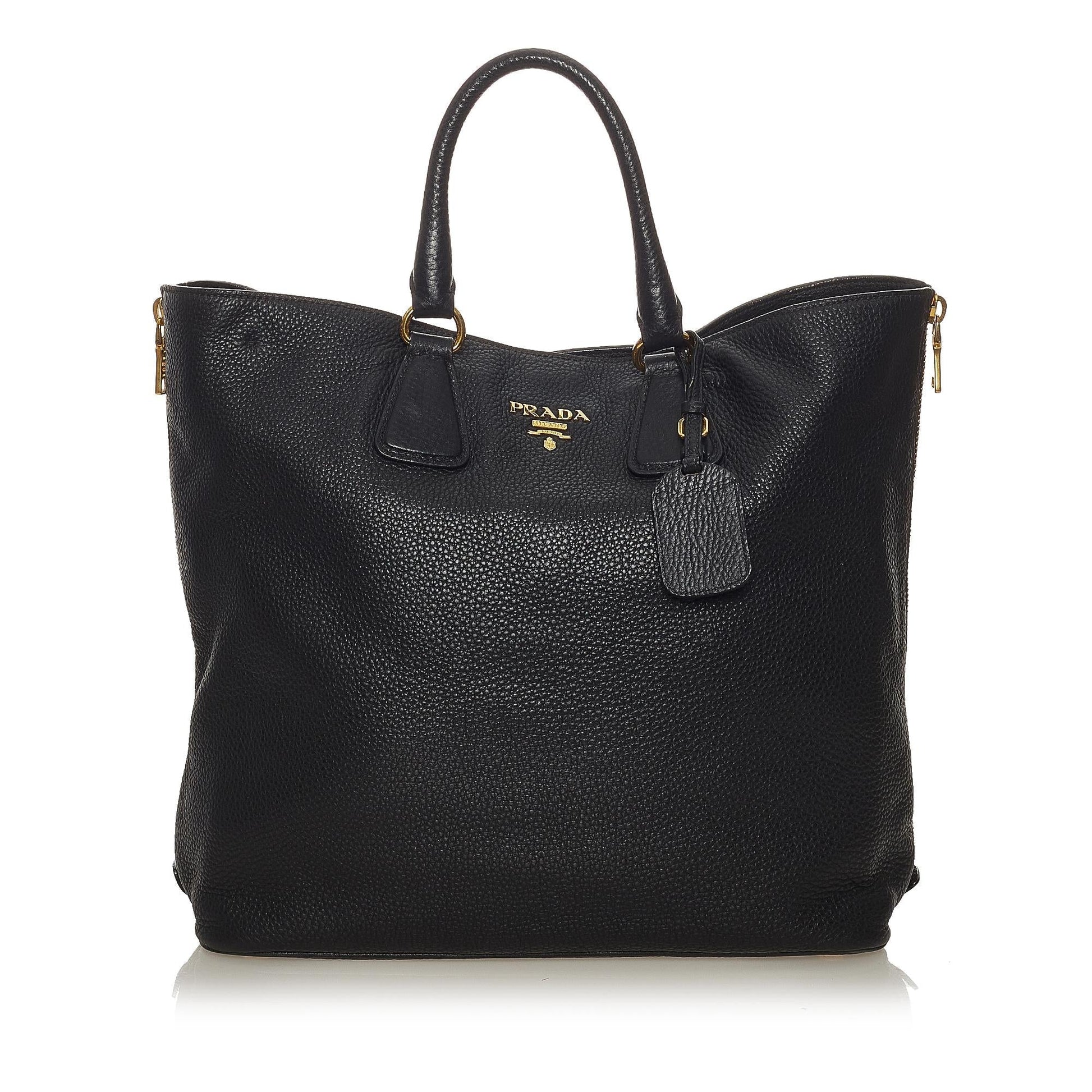 Prada Daino Satchel Shg Leather Vitello Satchel Bag