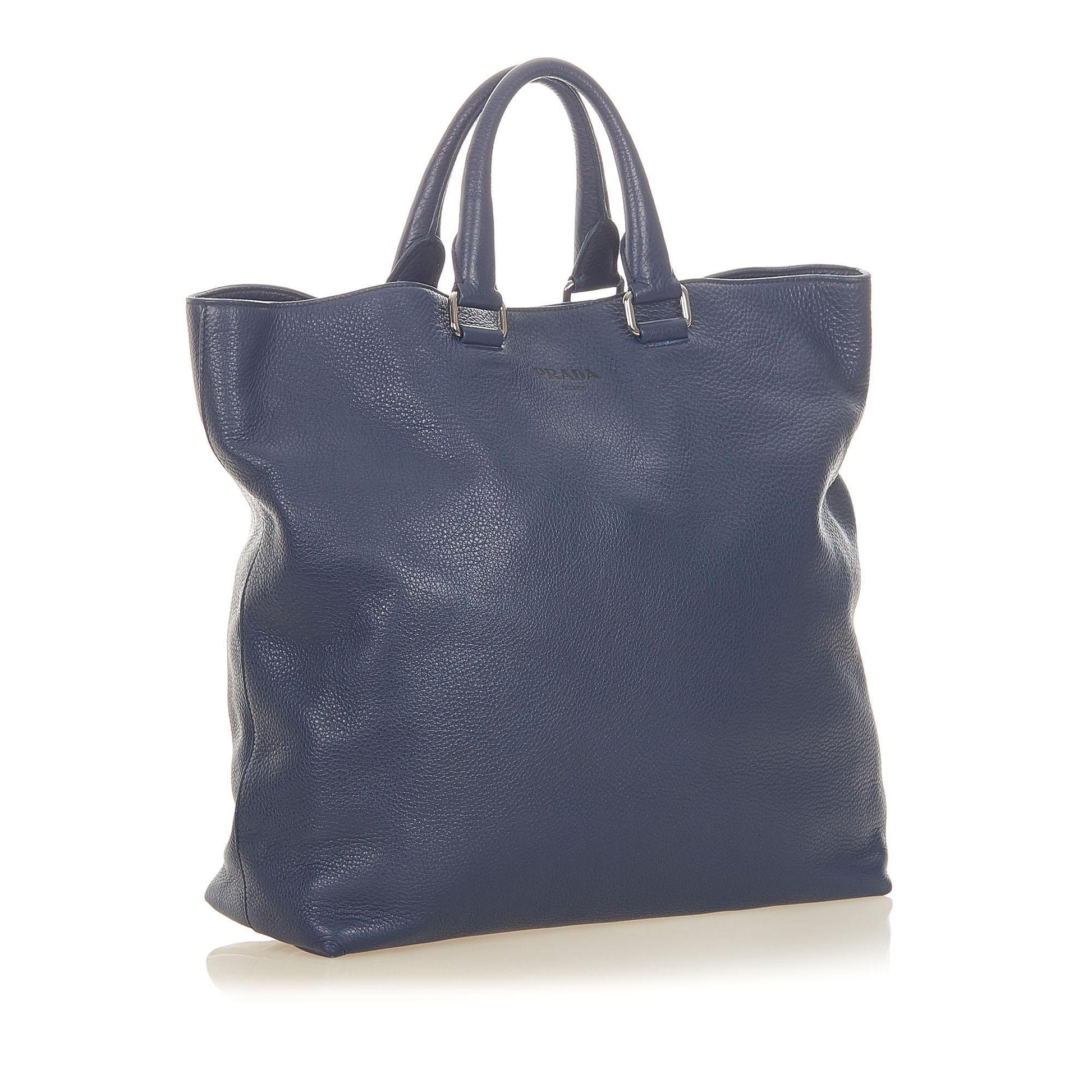 Prada Daino Tote Bag Leather Vitello