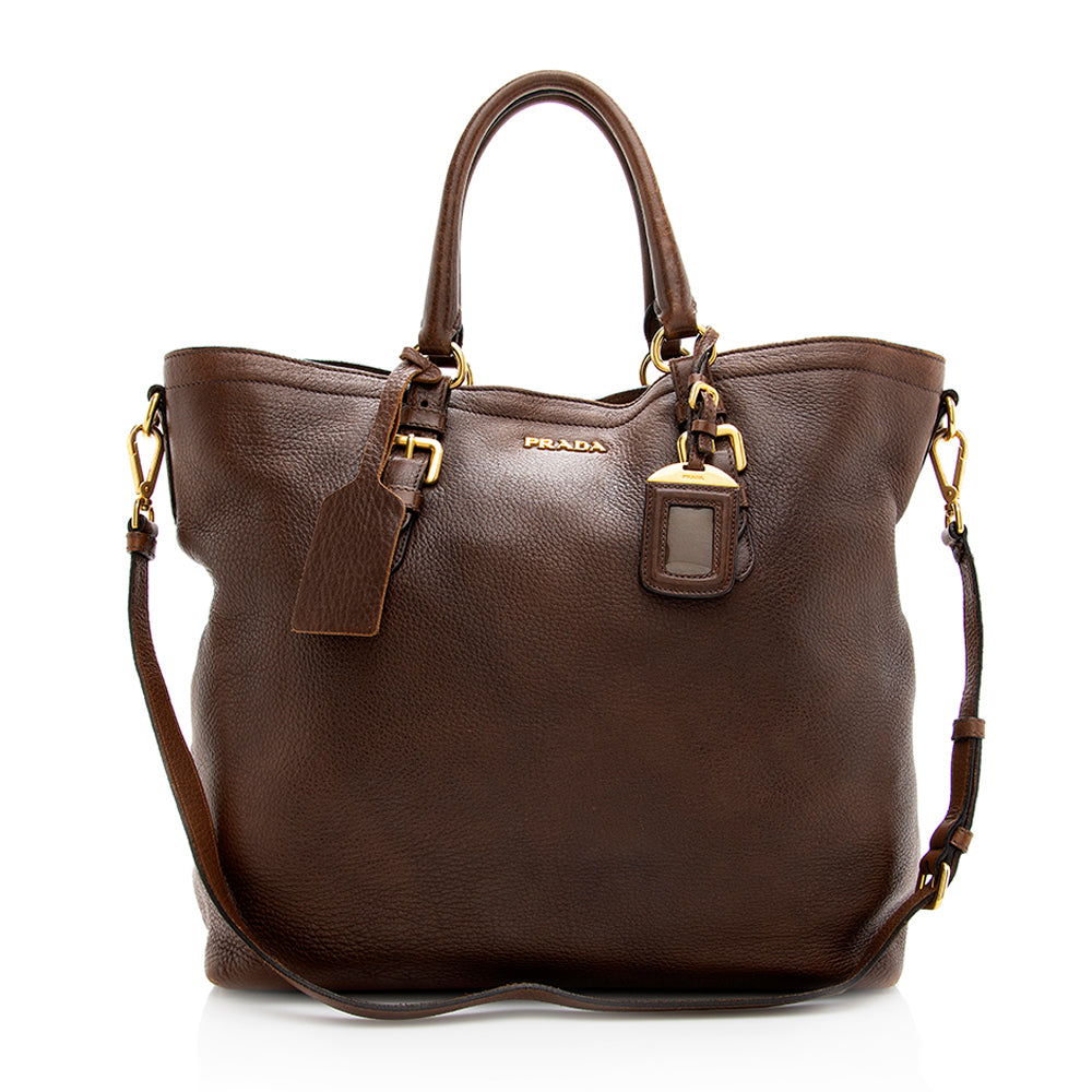 Prada Daino Tote Shf Leather Vitello Tote Bag Tote Shf 19255