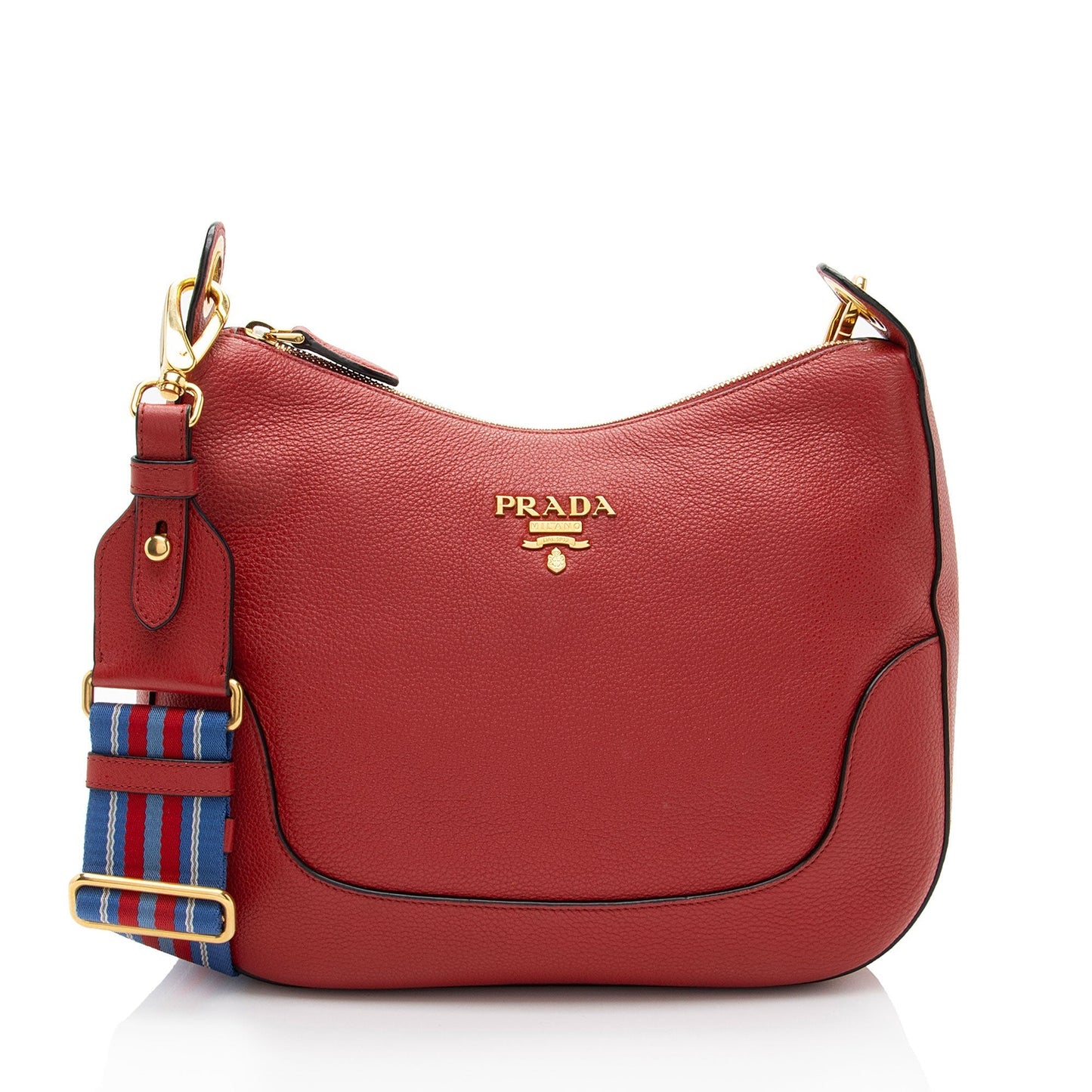 Prada Daino Hobo Vitello Medium Shoulder Bag