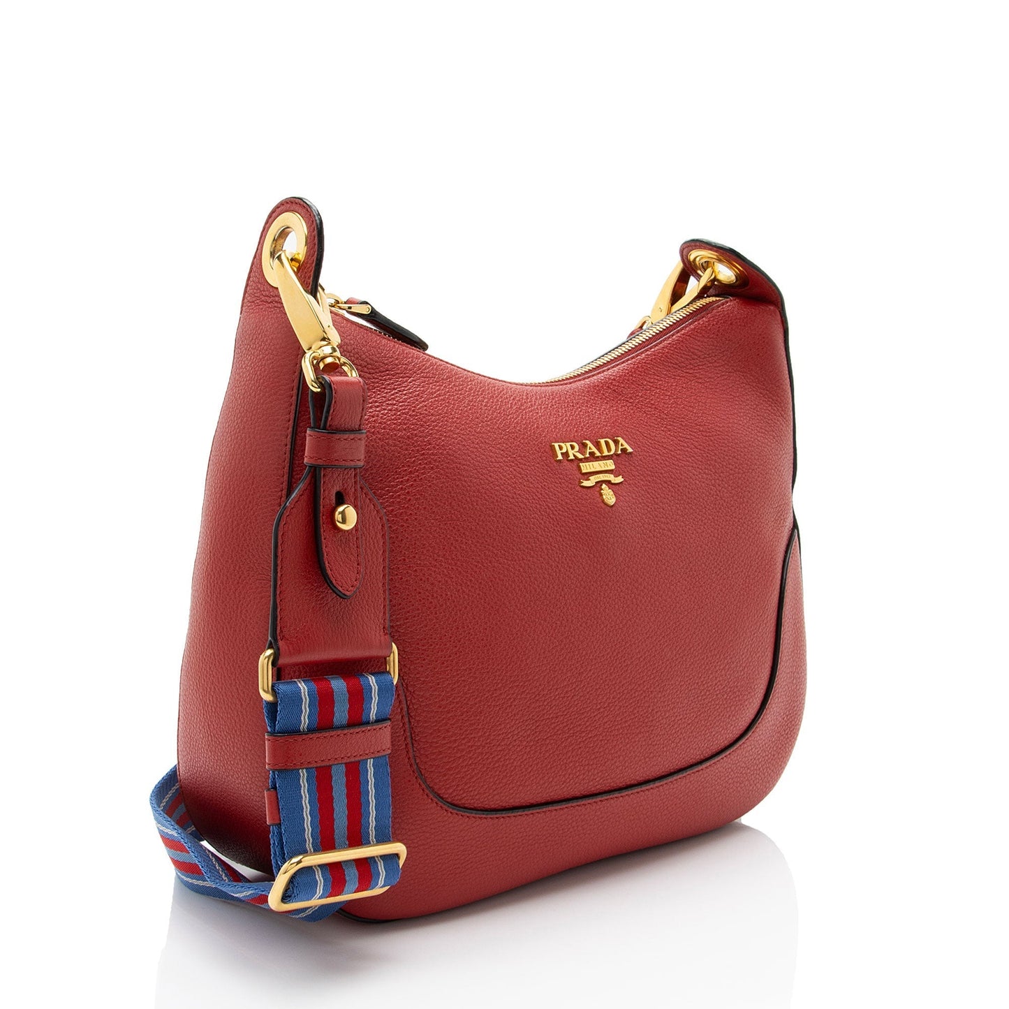 Prada Daino Hobo Vitello Medium Shoulder Bag