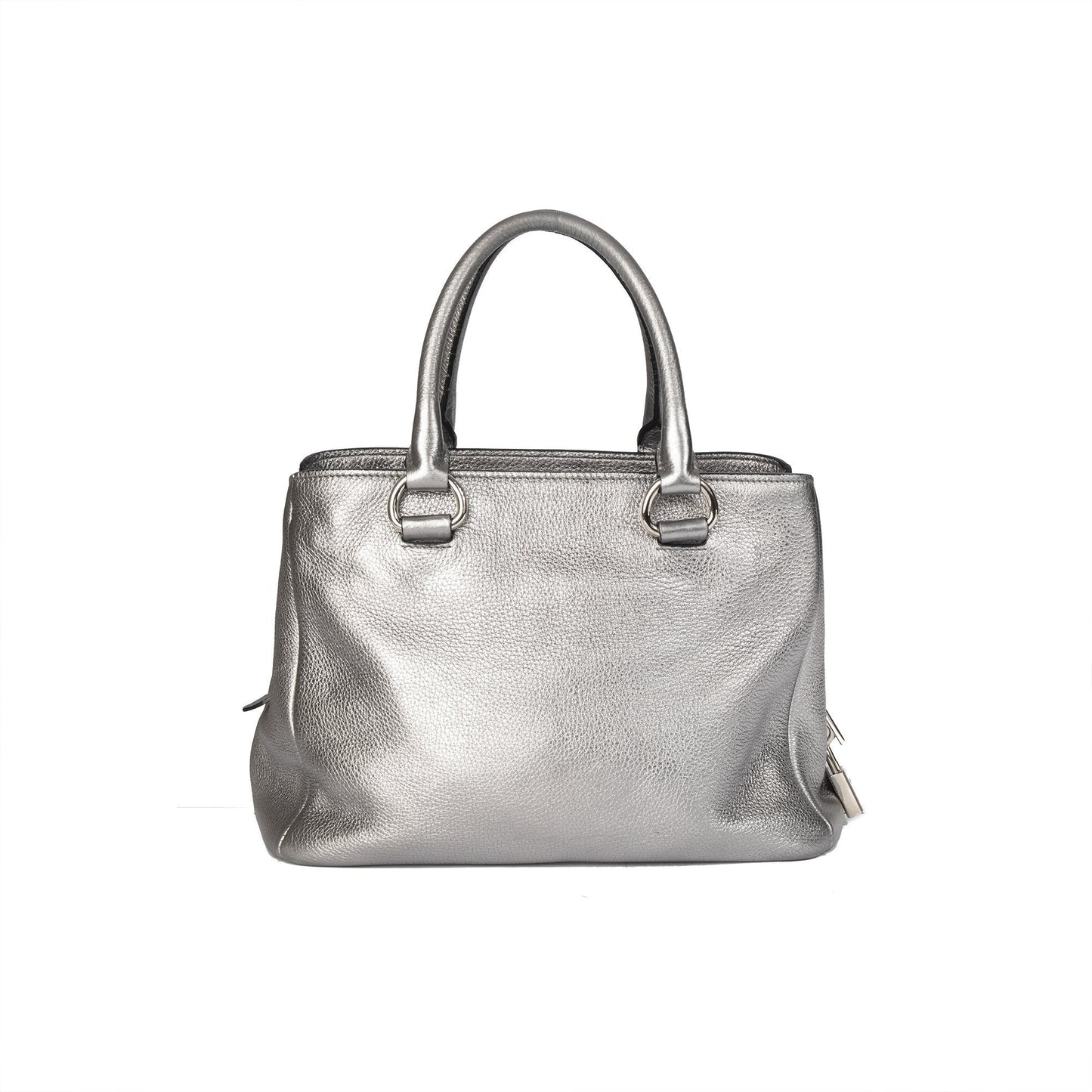 Prada Vitello Daino Metallic Shopping Tote Handbag Tote Bag