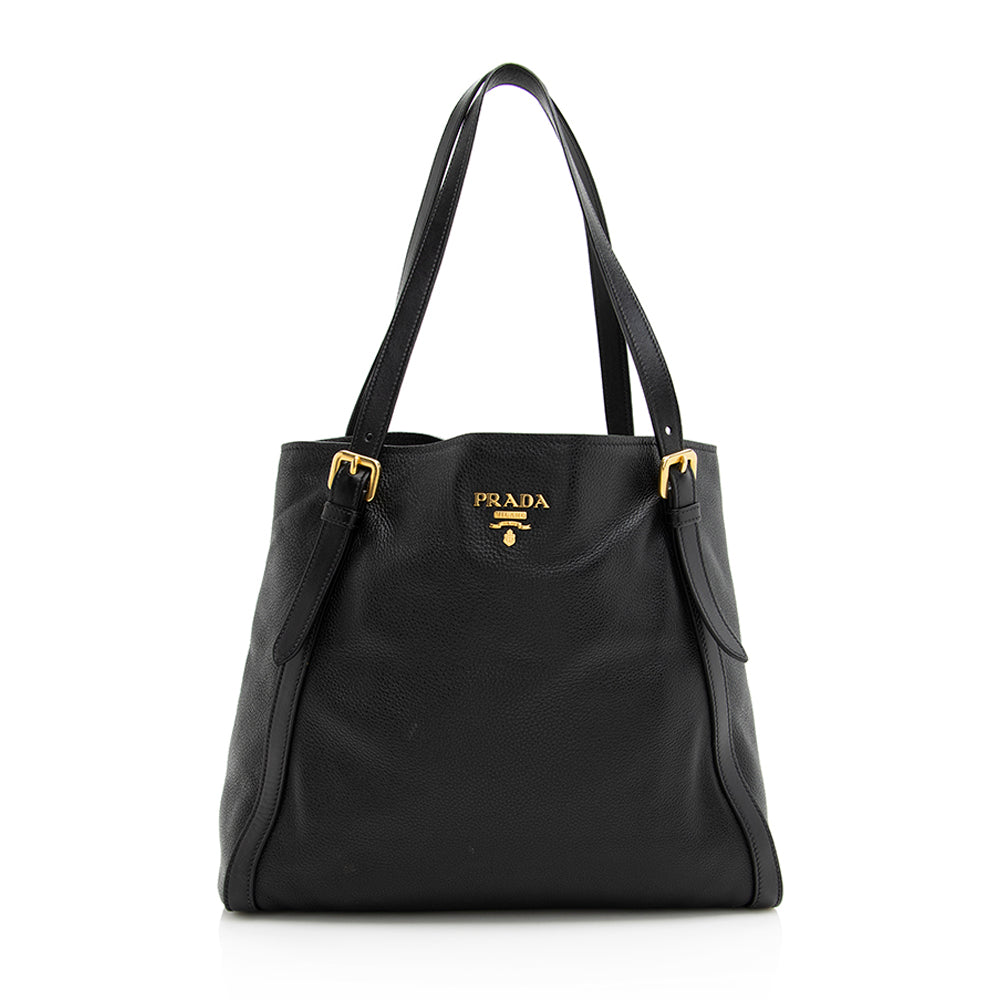 Prada Daino North South Tote Shf Vitello Tote Bag