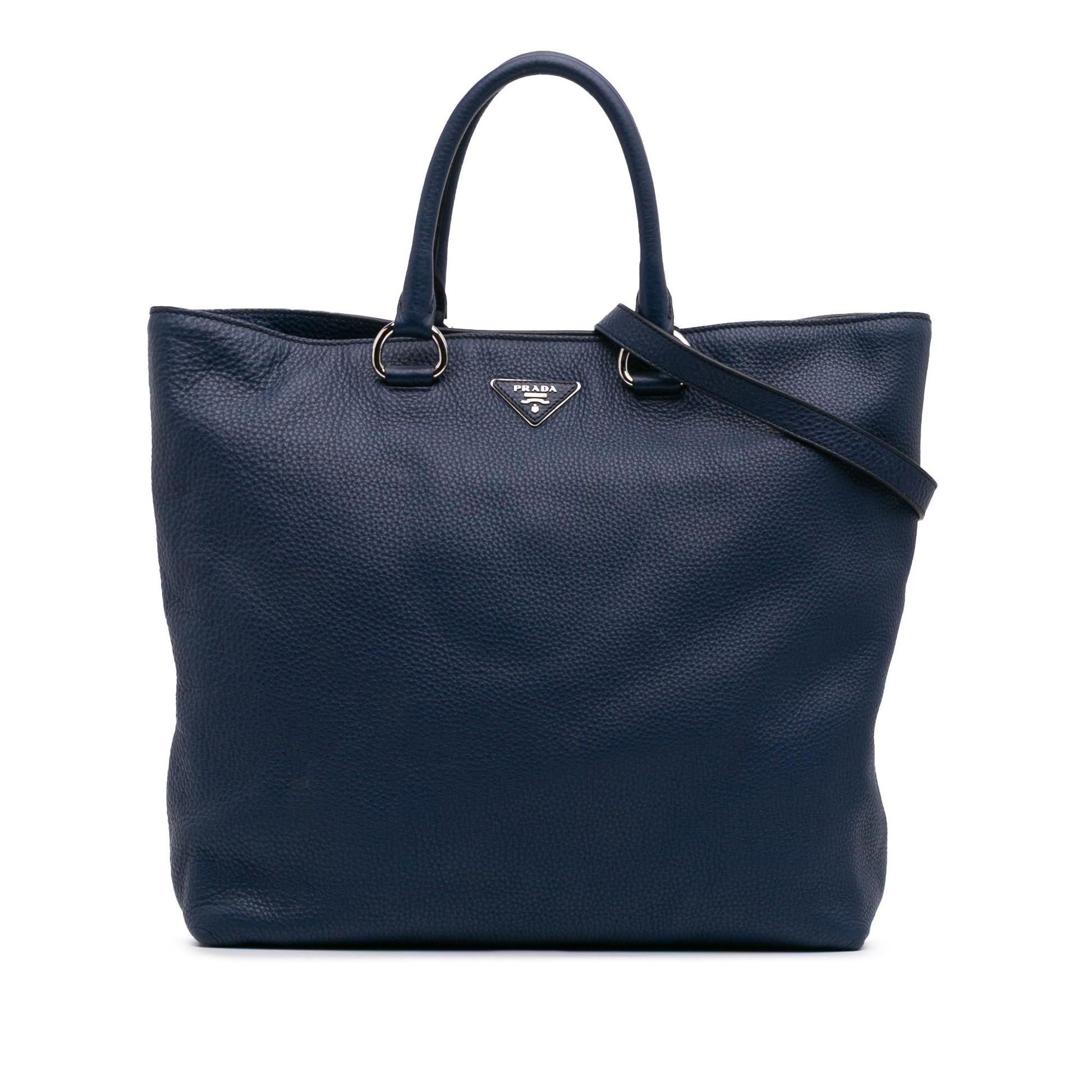 Prada Daino Open Convertible Tote Vitello Tote Bag Convertible Tote 6