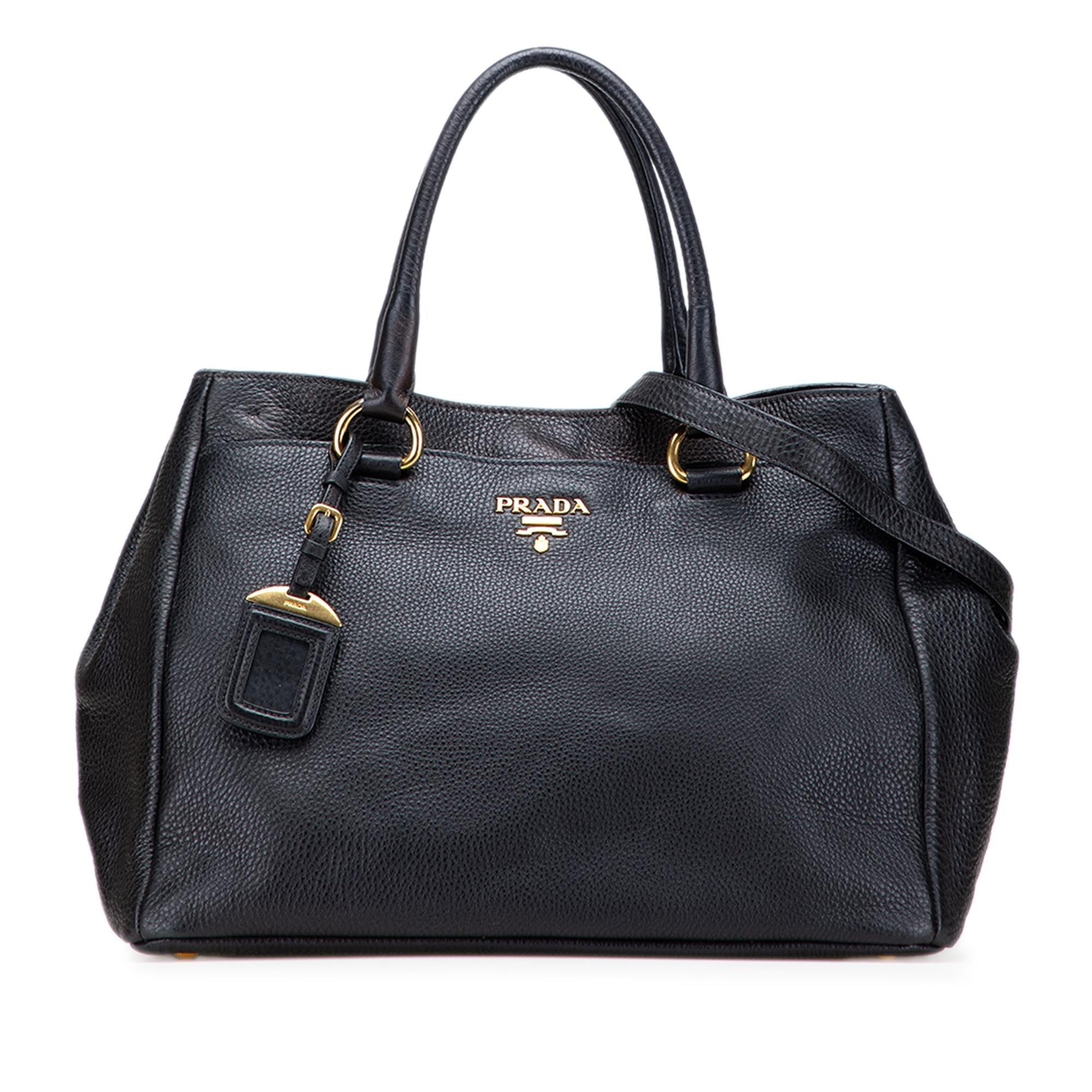 Prada Daino Open Convertible Tote Vitello Tote Bag Convertible Tote 9