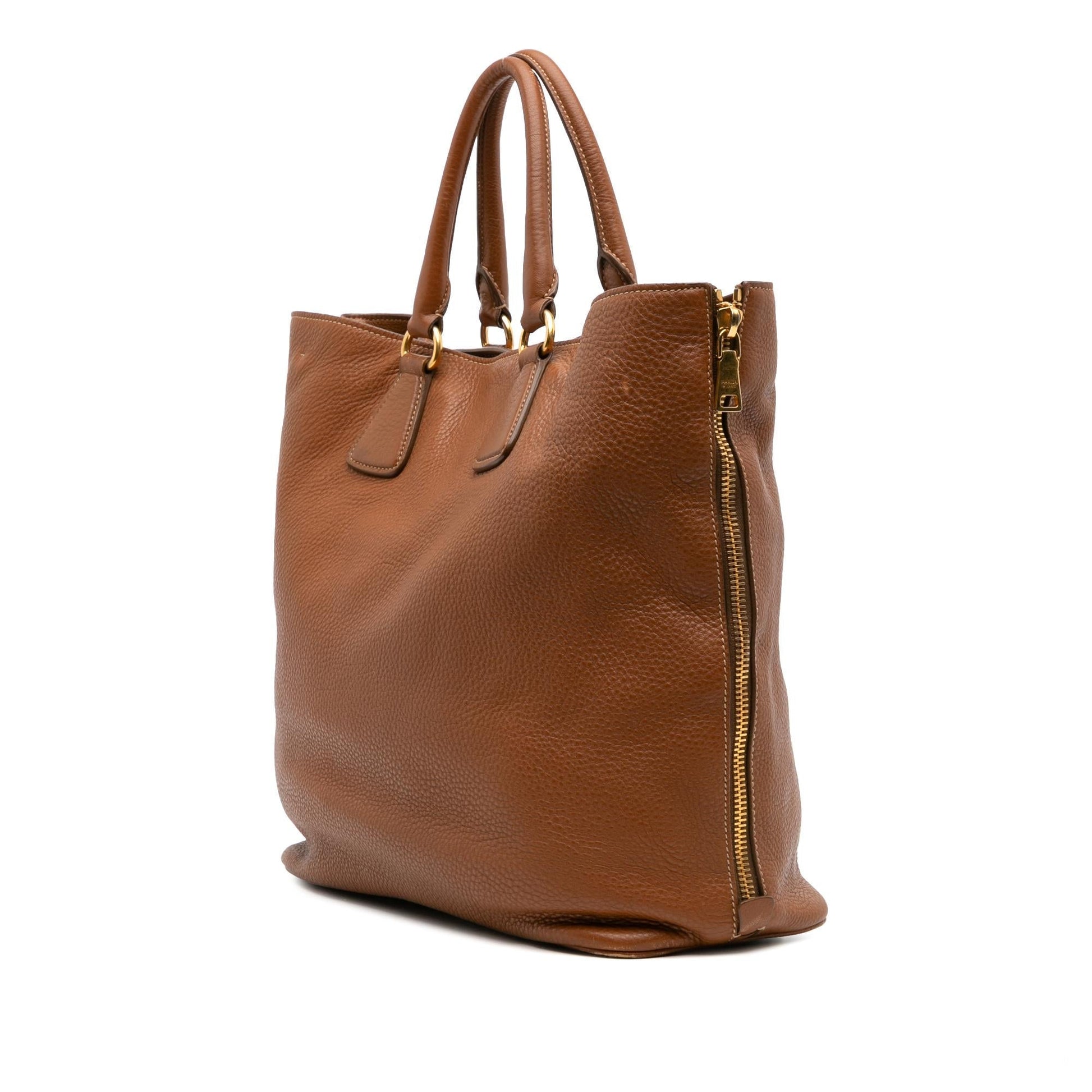 Prada Daino Open Convertible Tote Vitello Tote Bag Convertible Tote 18