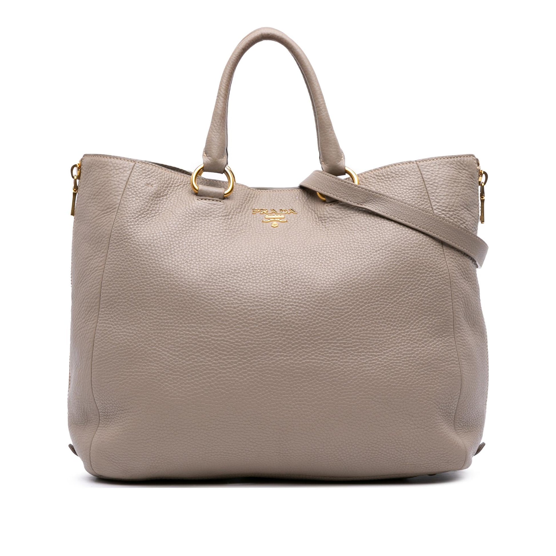 Prada Daino Open Convertible Tote Vitello Tote Bag Convertible Tote 24