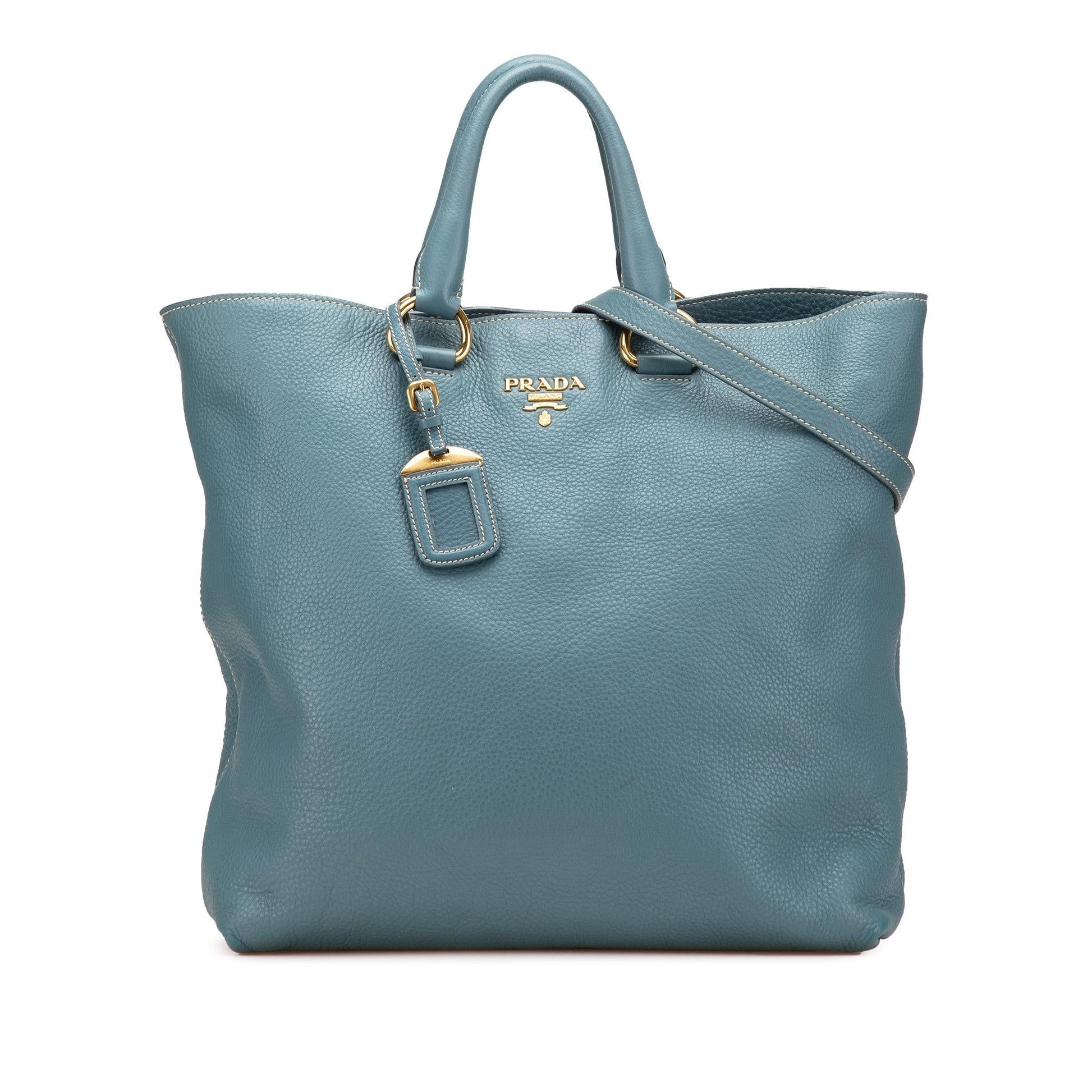 Prada Daino Open Convertible Tote Vitello Tote Bag Convertible Tote 27