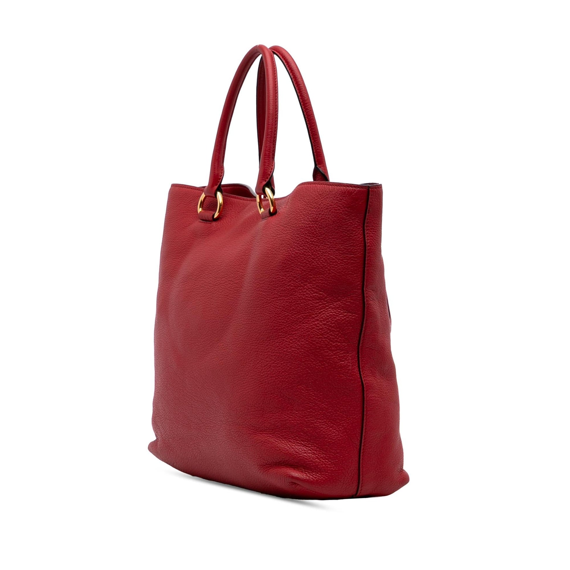 Prada Daino Open Convertible Tote Vitello Tote Bag Convertible Tote 32