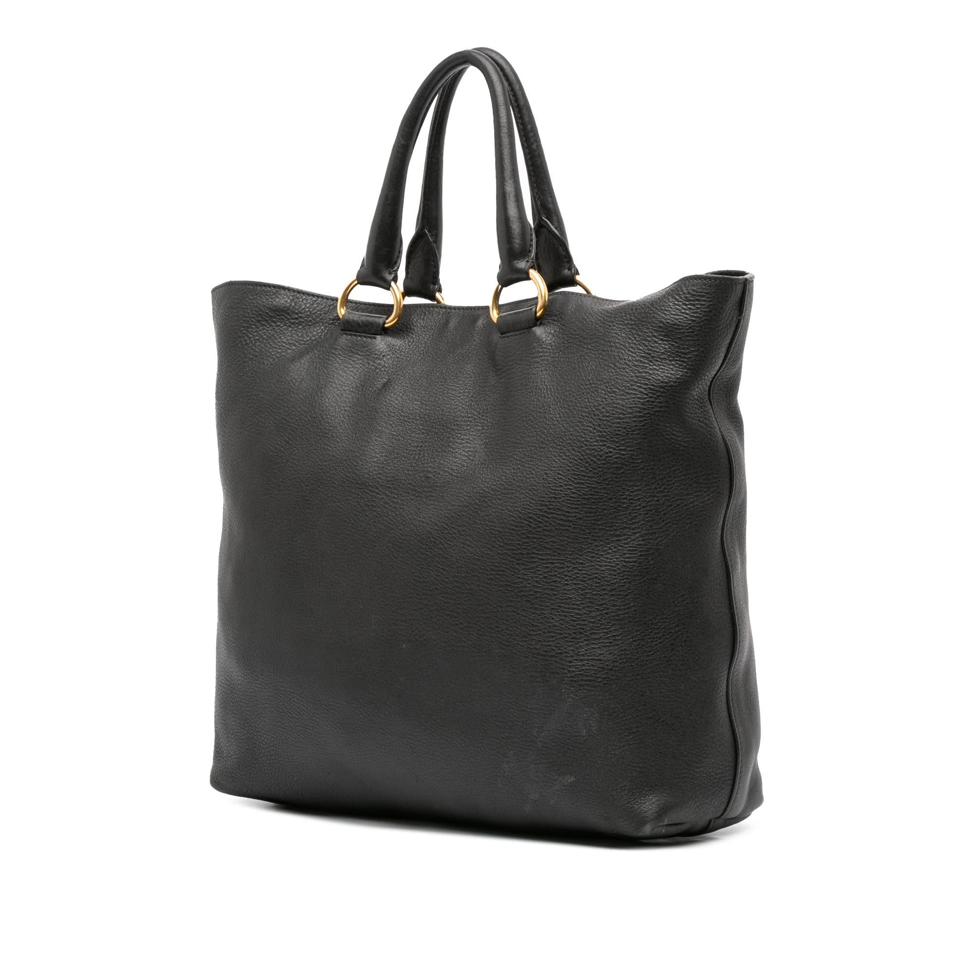 Prada Daino Open Convertible Tote Vitello Tote Bag Convertible Tote 33