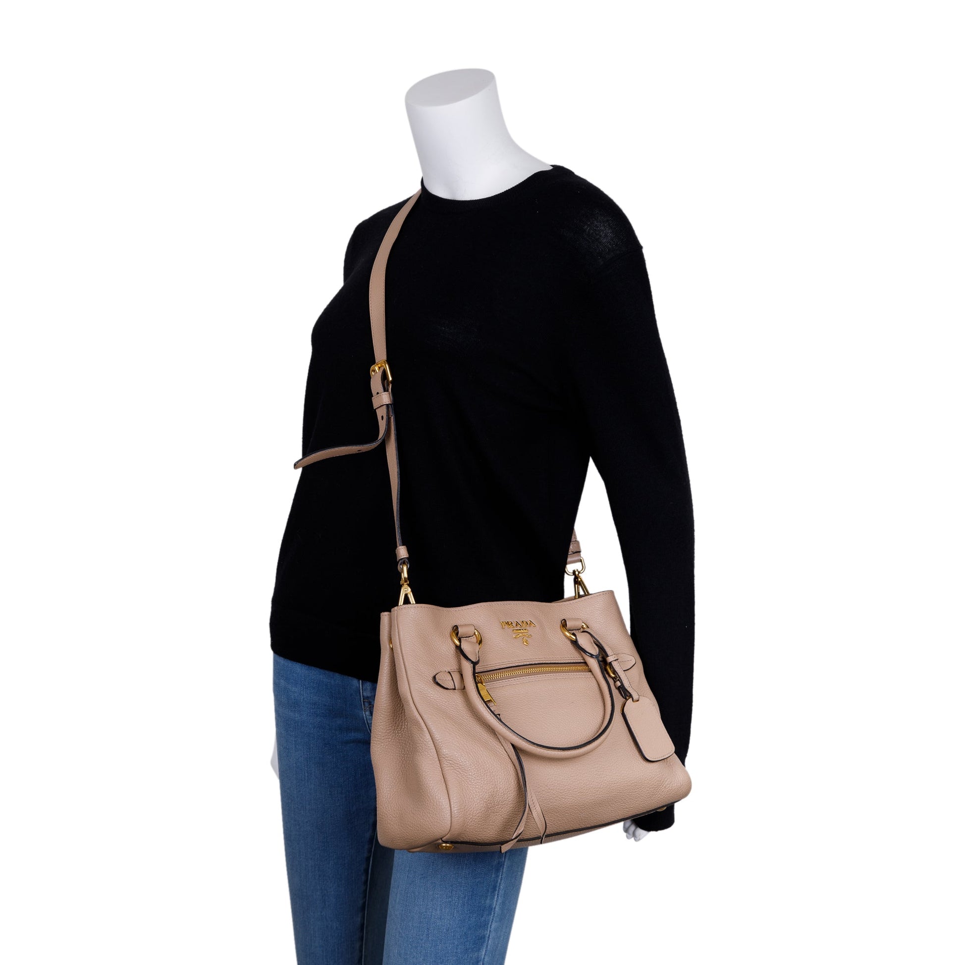 Prada Vitello Daino Phenix Tote Handbag Tote Bag