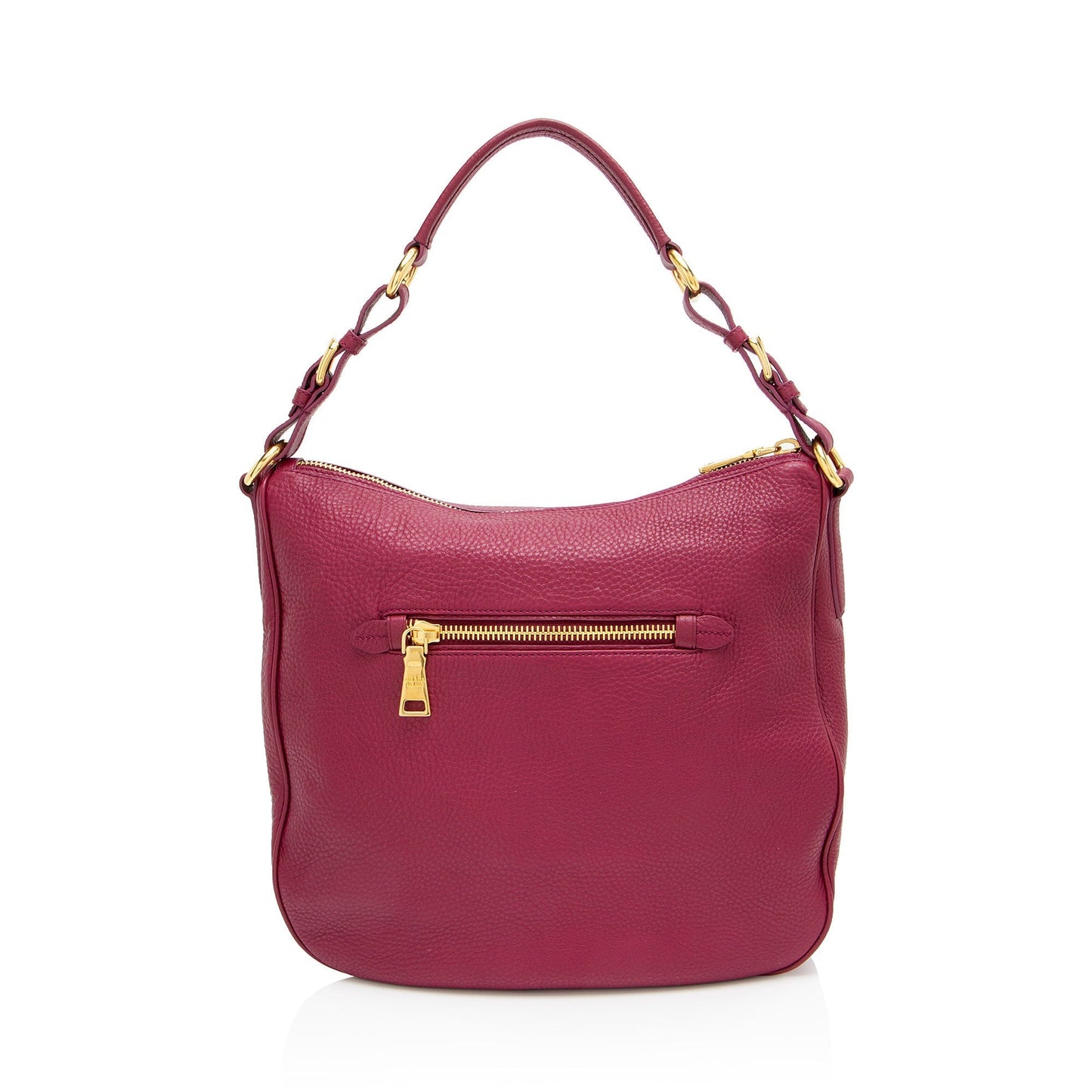 Prada Daino Pocket Hobo Vitello Small Shoulder Bag