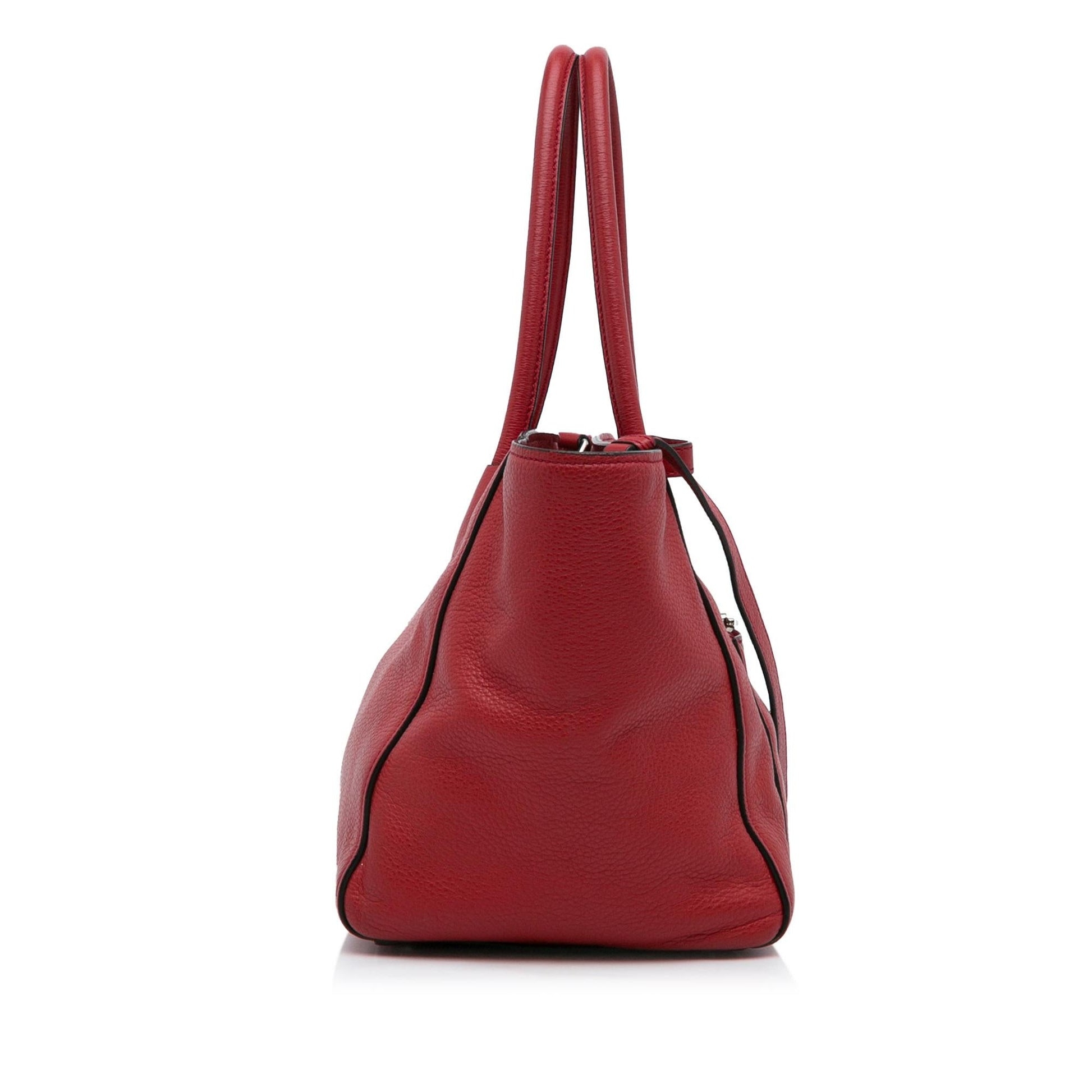Prada Daino Pocket Satchel Shg O7Rexq Vitello Satchel Bag