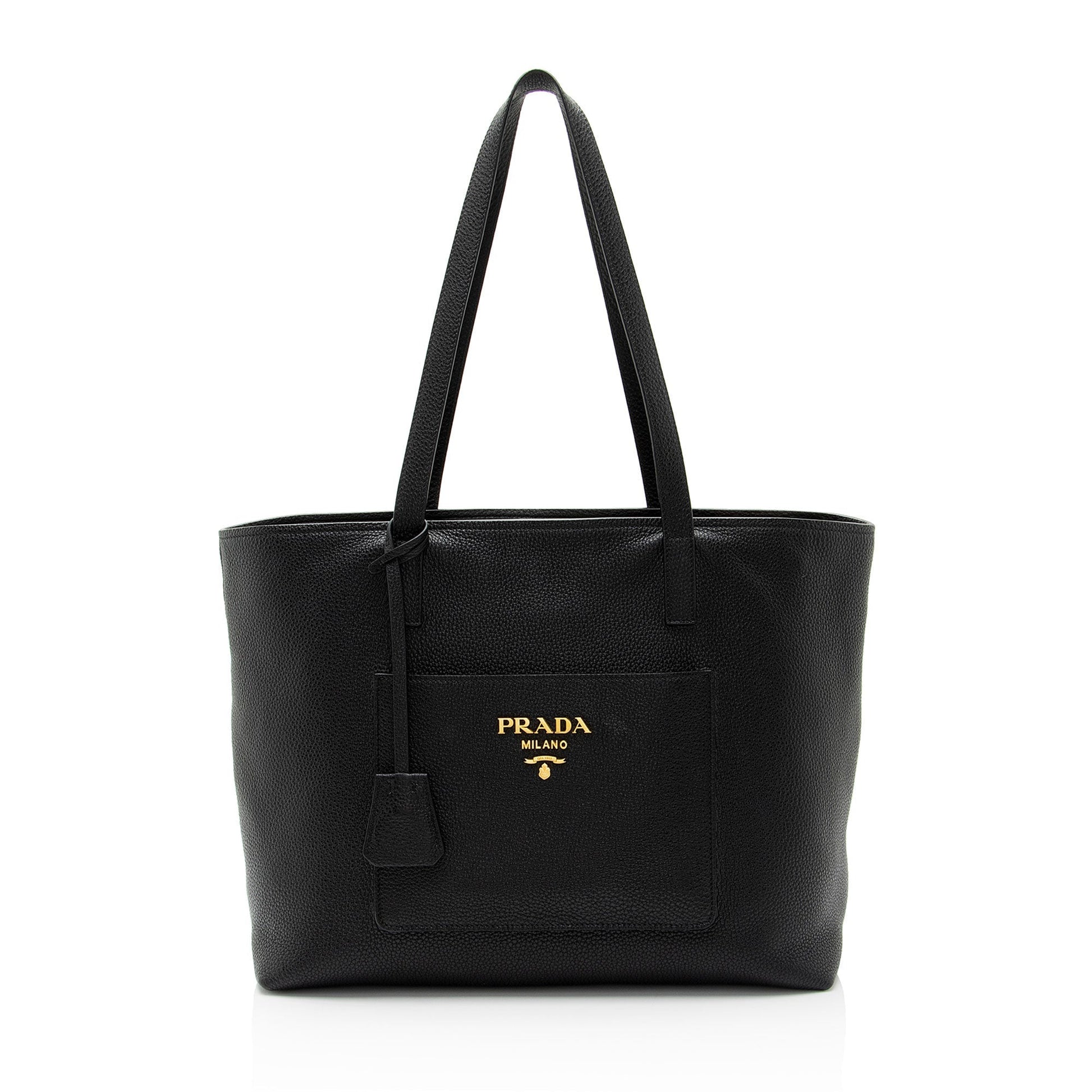 Prada Daino Pocket Shopping Tote Shf Arkuvk Vitello Tote Bag