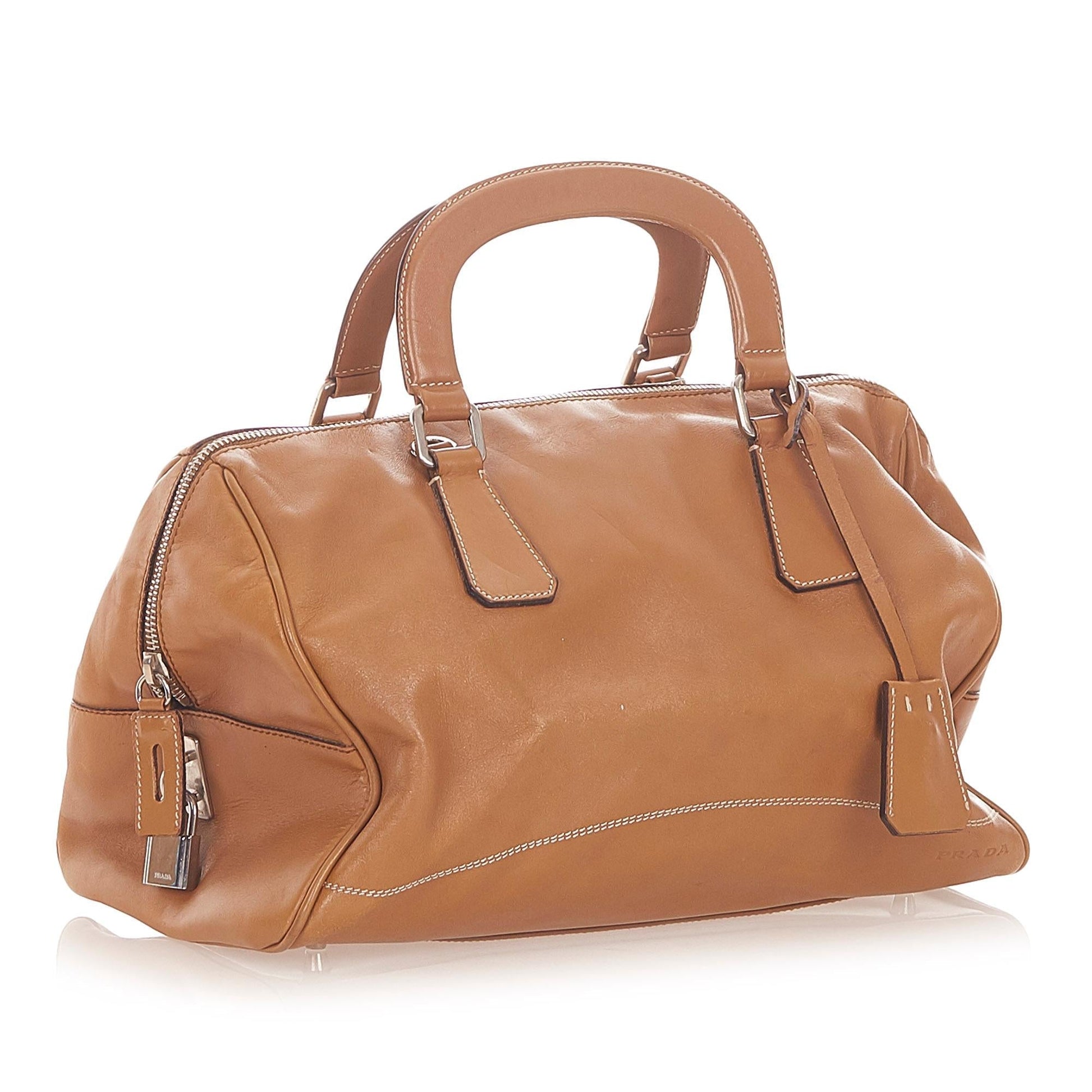 Prada Daino Satchel Shg Vitello Satchel Bag Satchel Shg 19625
