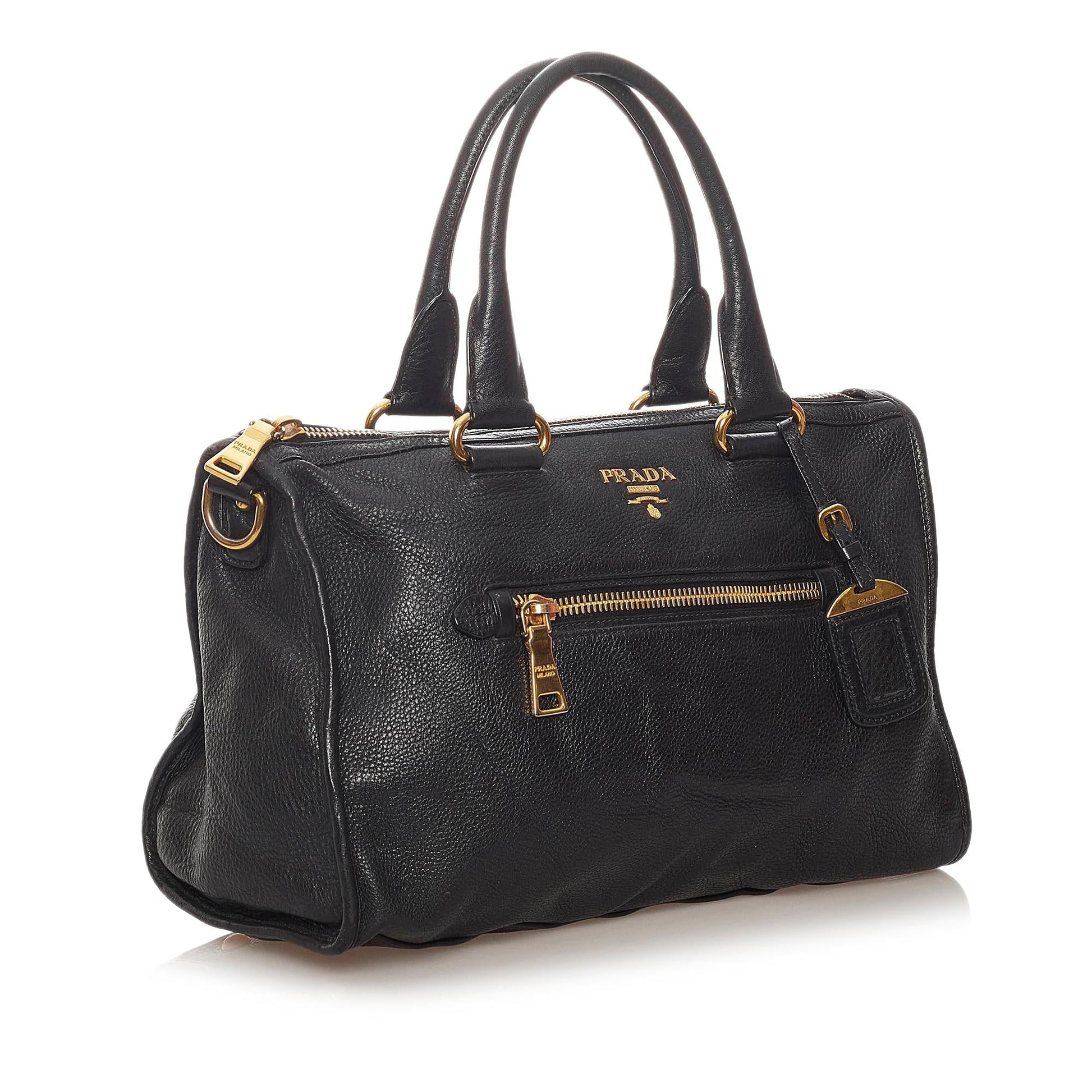 Prada Daino Satchel Shg Vitello Satchel Bag Satchel Shg 28038