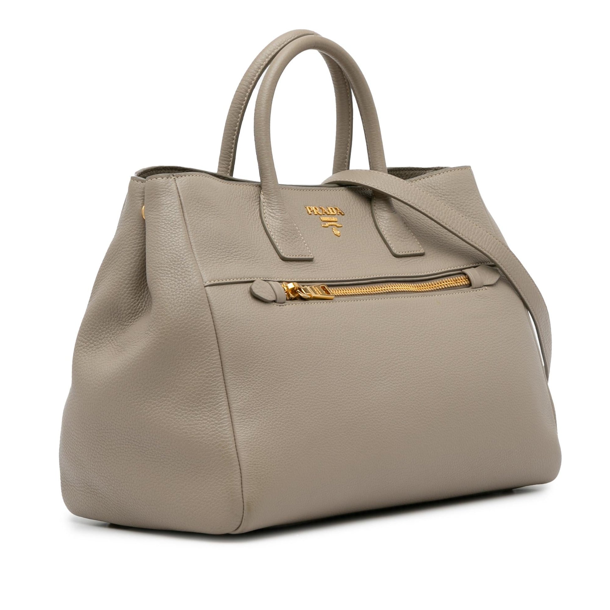 Prada Daino Satchel Shg O025Sl Vitello Satchel Bag
