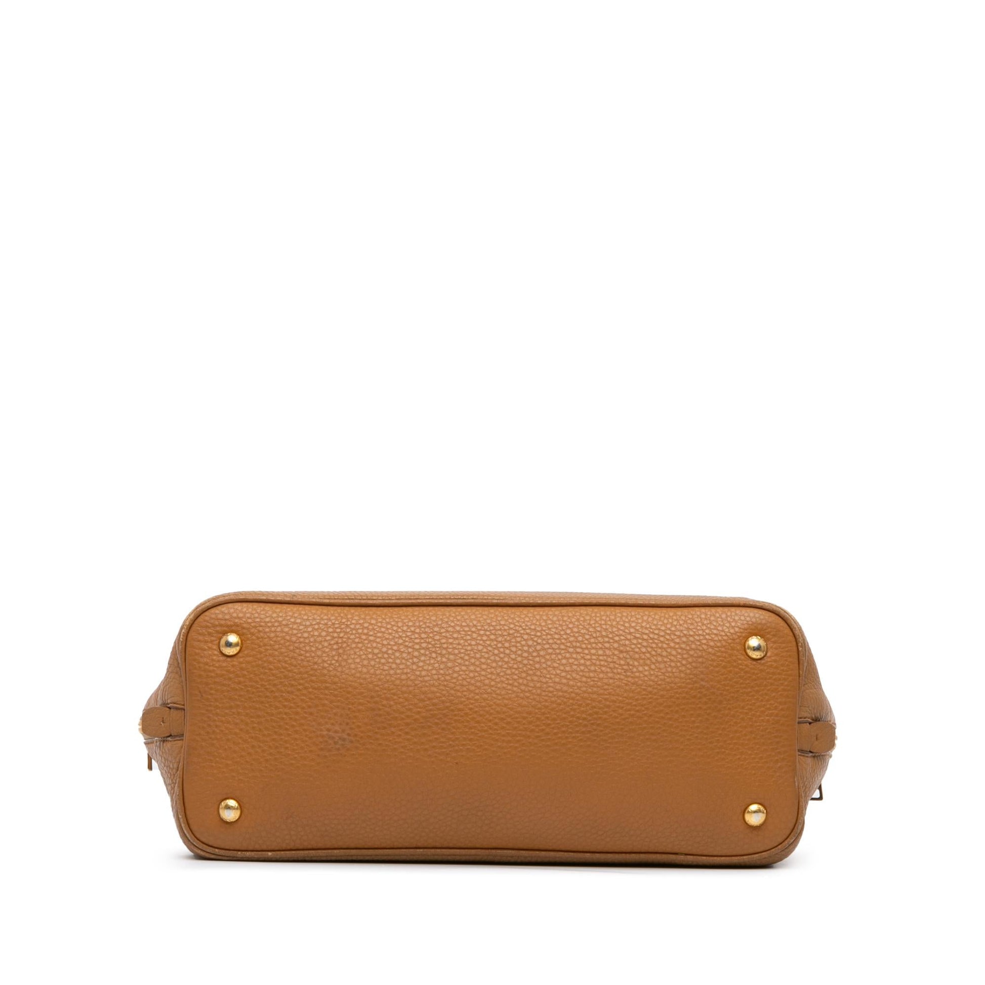 Prada Daino Satchel Shg Kardtd Vitello Satchel Bag