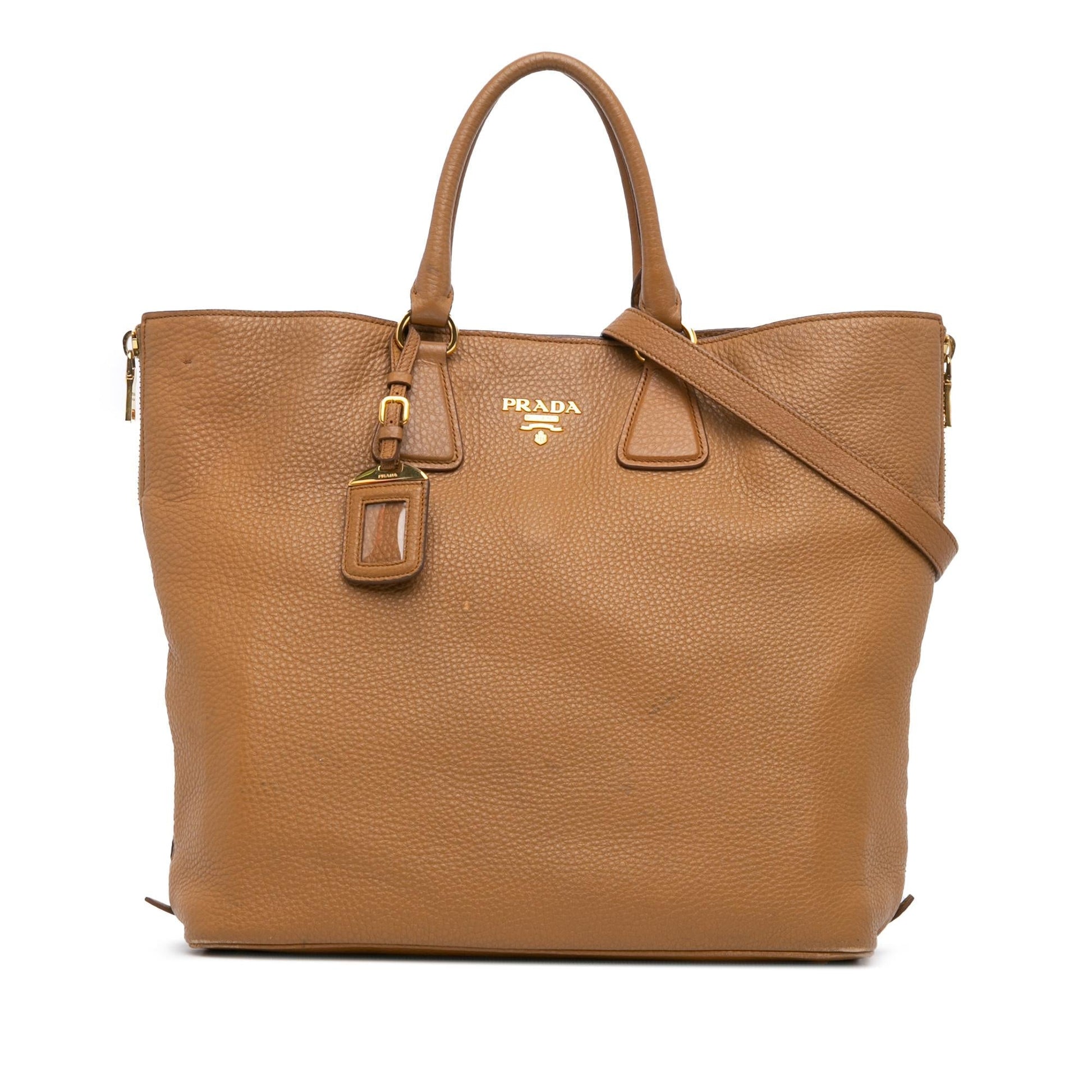 Prada Daino Satchel Shg Kardtd Vitello Satchel Bag
