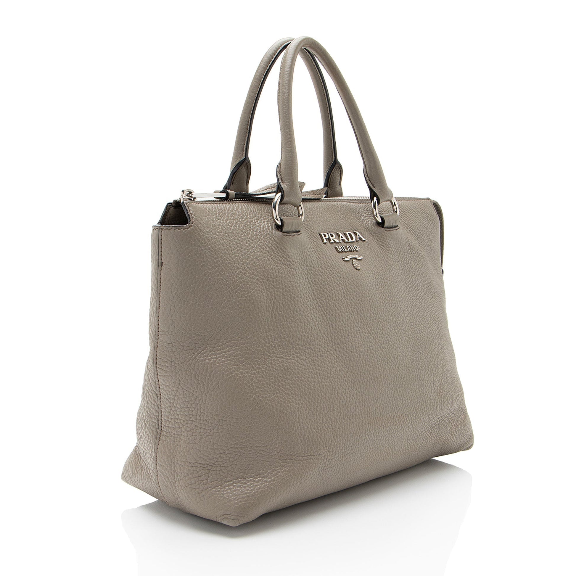 Prada Daino Tote Vitello Zip Tote Bag