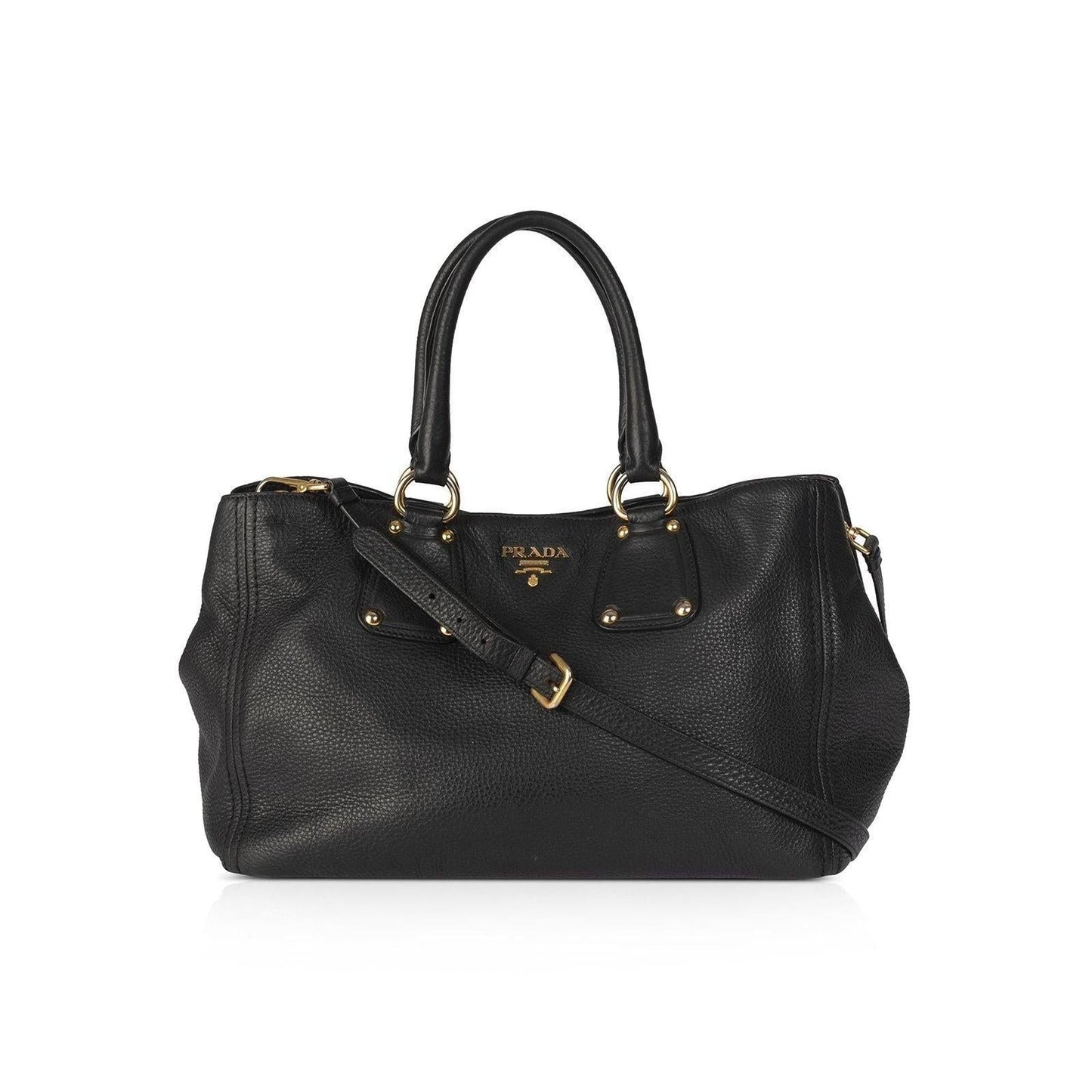 Prada Vitello Daino Satchel Handbag Travel Bag