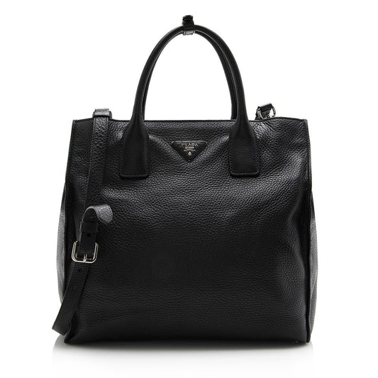 Prada Daino Shopping Tote Vitello Tote Bag Tote Shf 14541