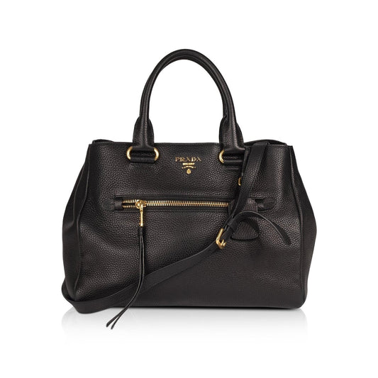 Prada Vitello Daino Shopping Tote Handbag Tote Bag