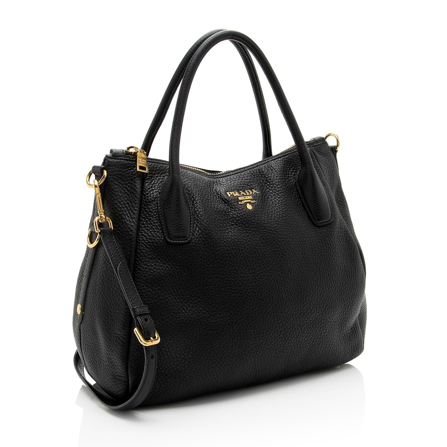 Prada Daino Shopping Tote Shf Vyofuv Vitello Tote Bag