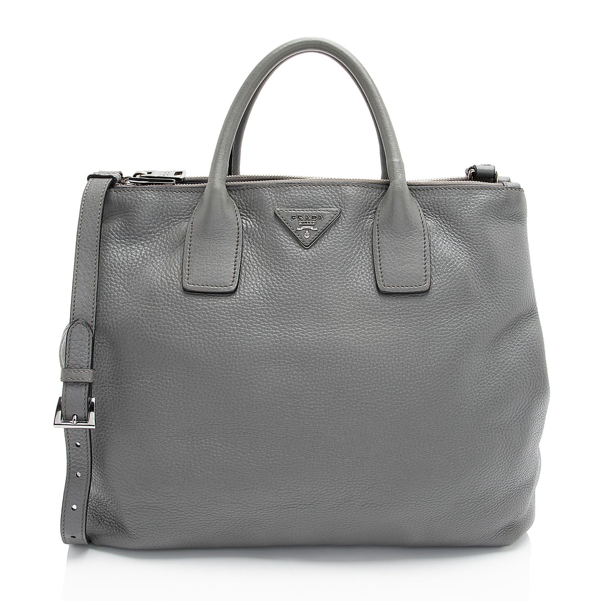 Prada Daino Shopping Tote Shf Vedeue Vitello Tote Bag