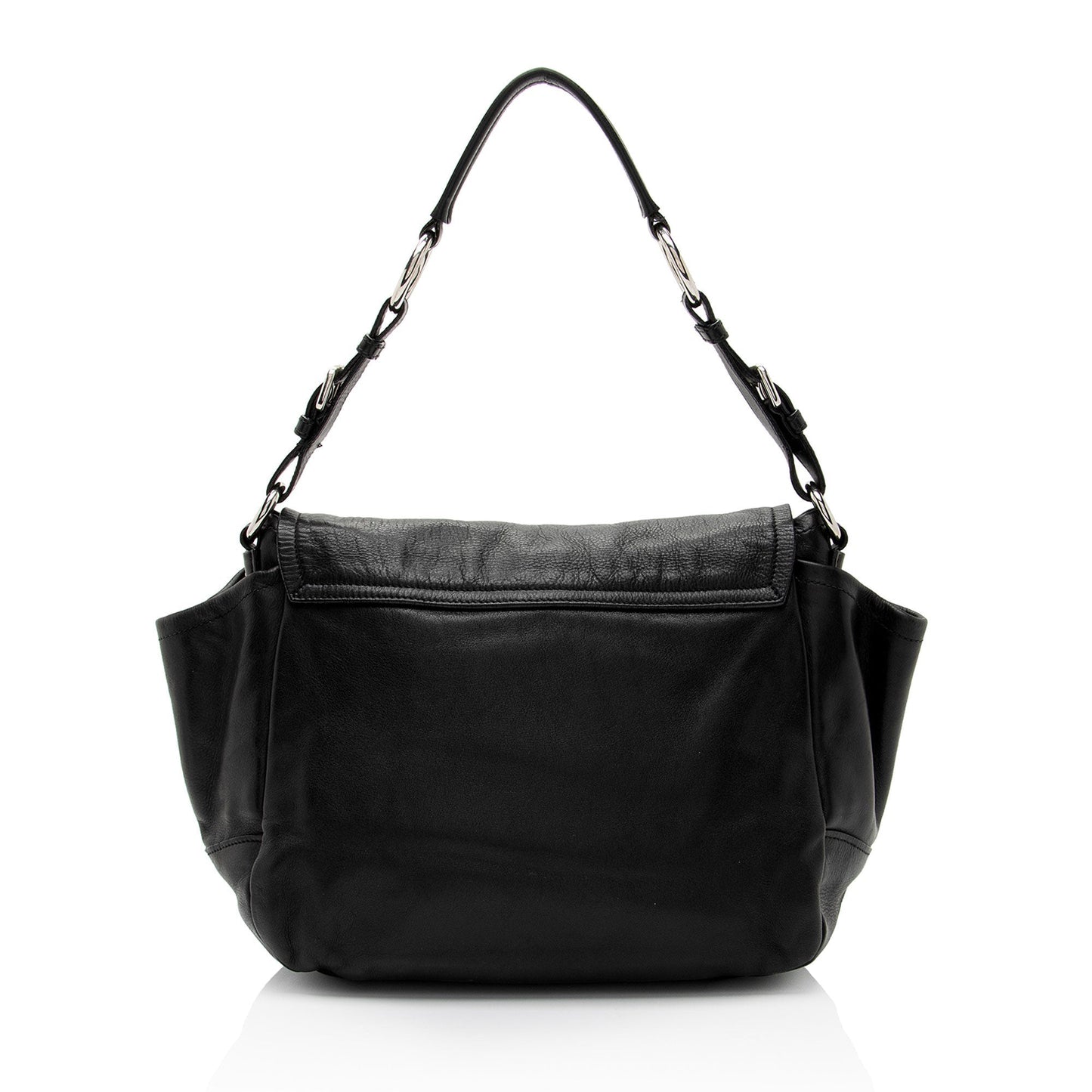 Prada Daino Side Pocket Bag Shf Cfyvug Vitello Flap Shoulder Bag