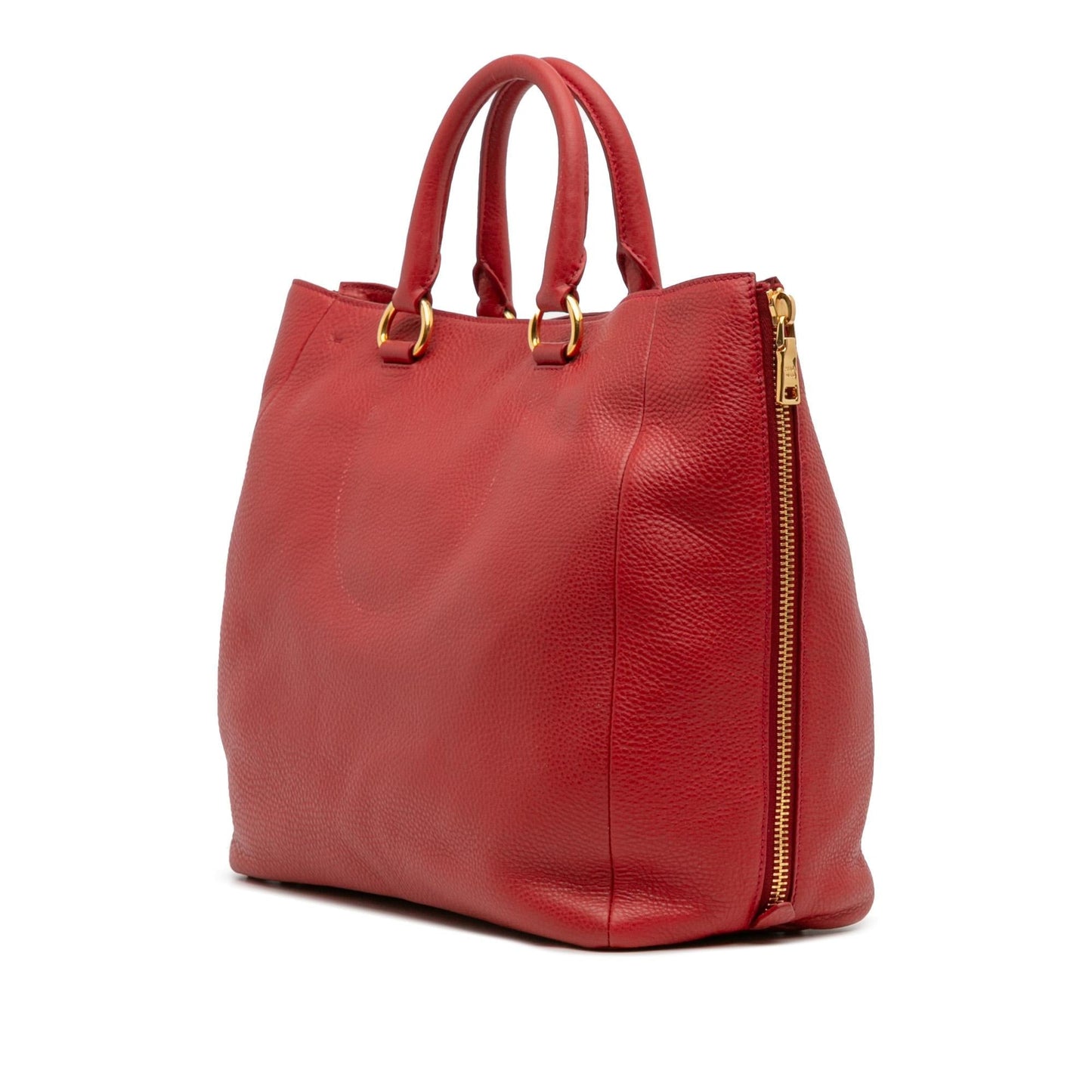 Prada Daino Side Convertible Tote Vitello Zip Tote Bag