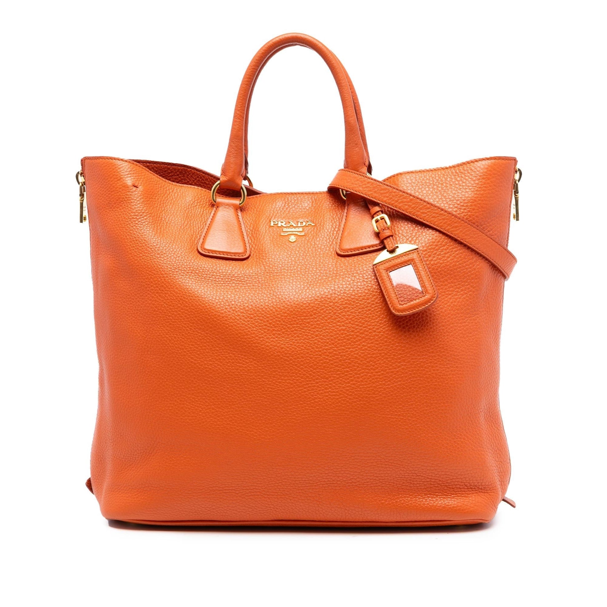 Prada Daino Side Convertible Tote Vitello Zip Tote Bag Convertible Tote 2
