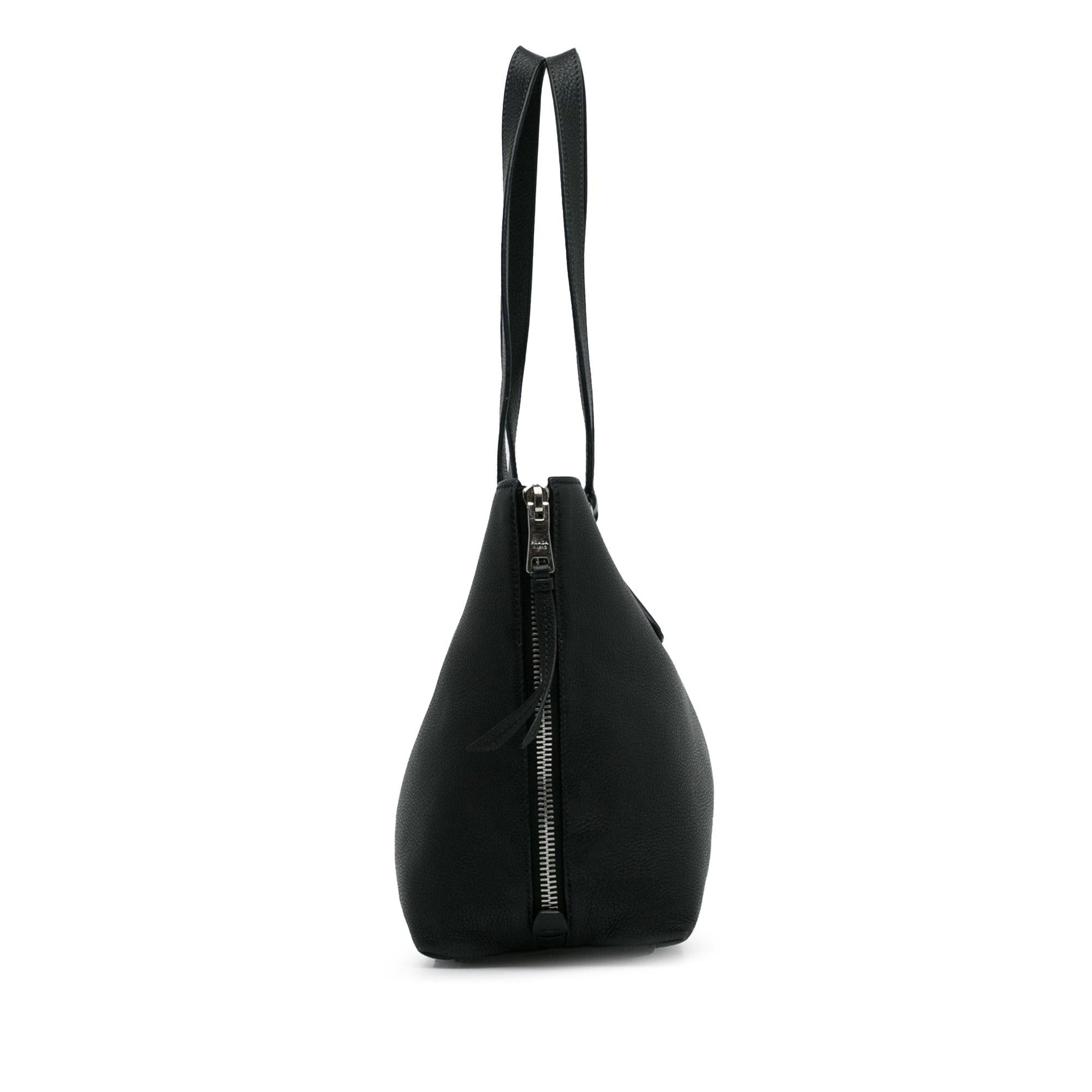 Prada Daino Side Tote Shg G8Allr Vitello Zip Tote Bag