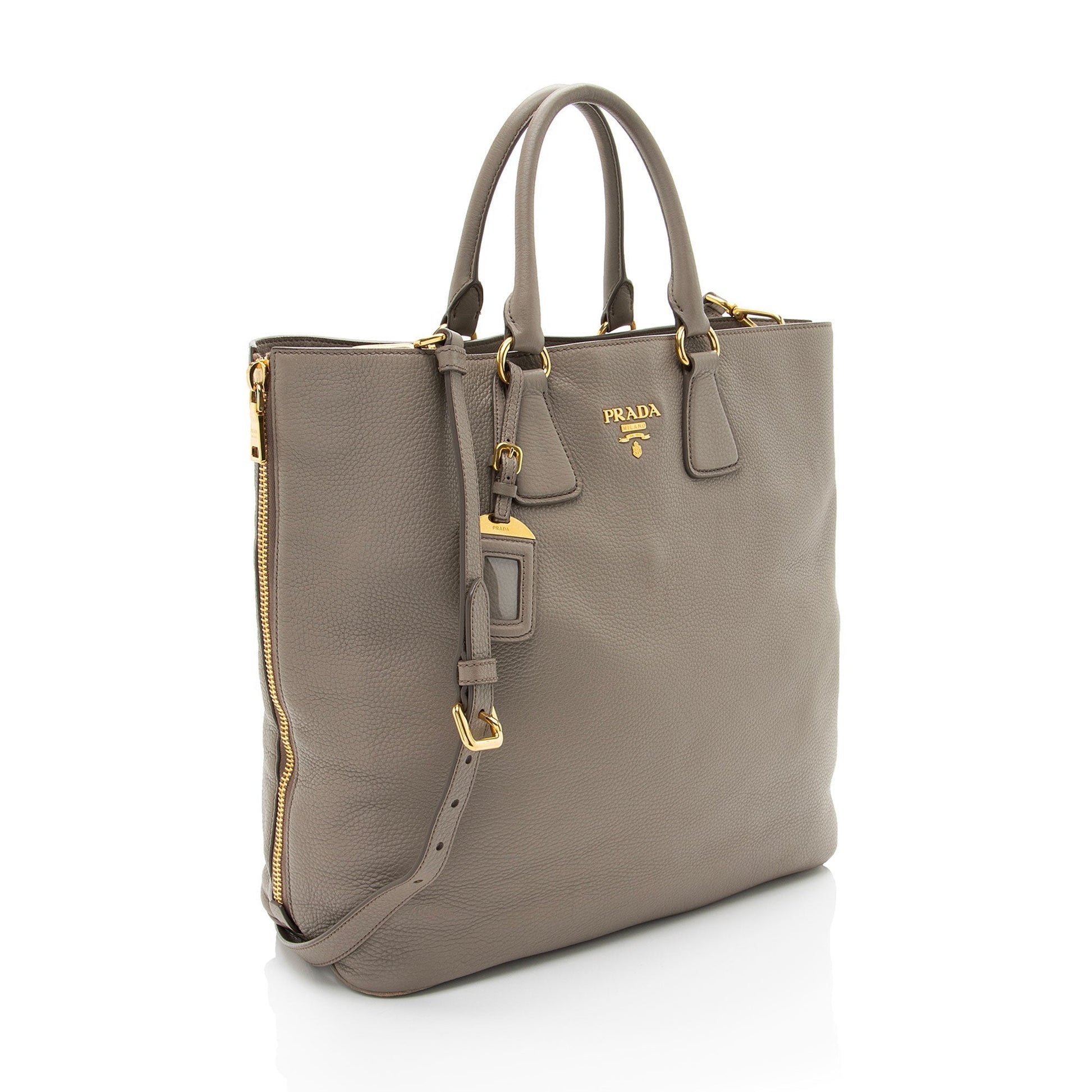 Prada Daino Side Tote Vitello Zip Tote Bag Zip Tote 4
