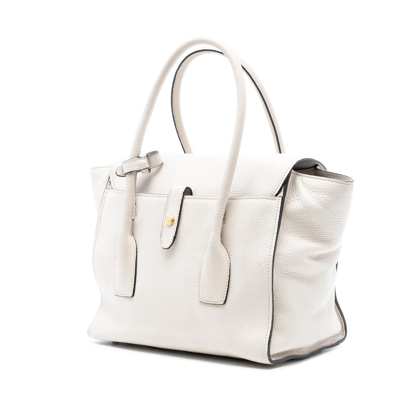 Prada Daino Sound Lock Satchel Vitello Satchel Bag