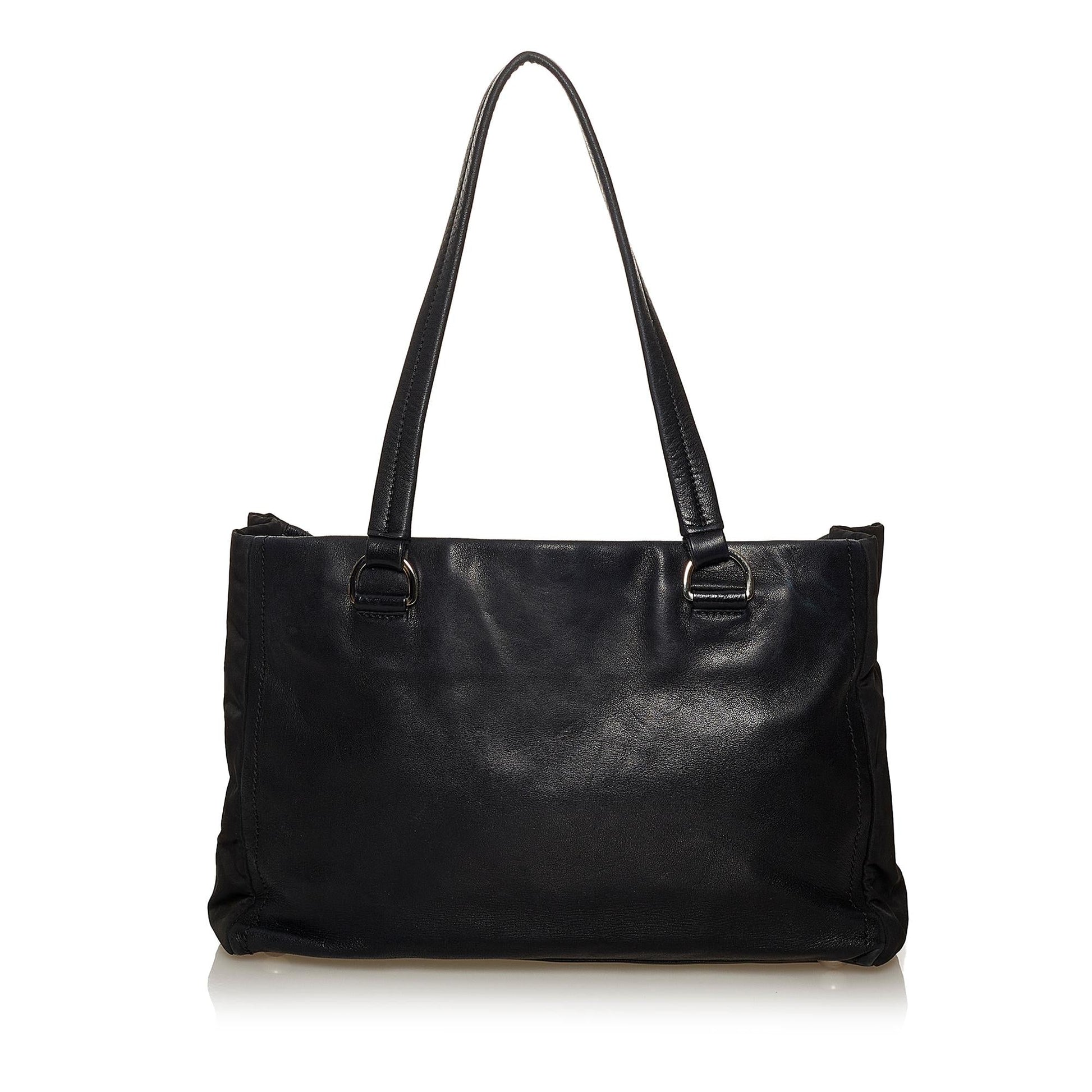 Prada Daino Tote Bag Shg Vitello Bag Shg 28401