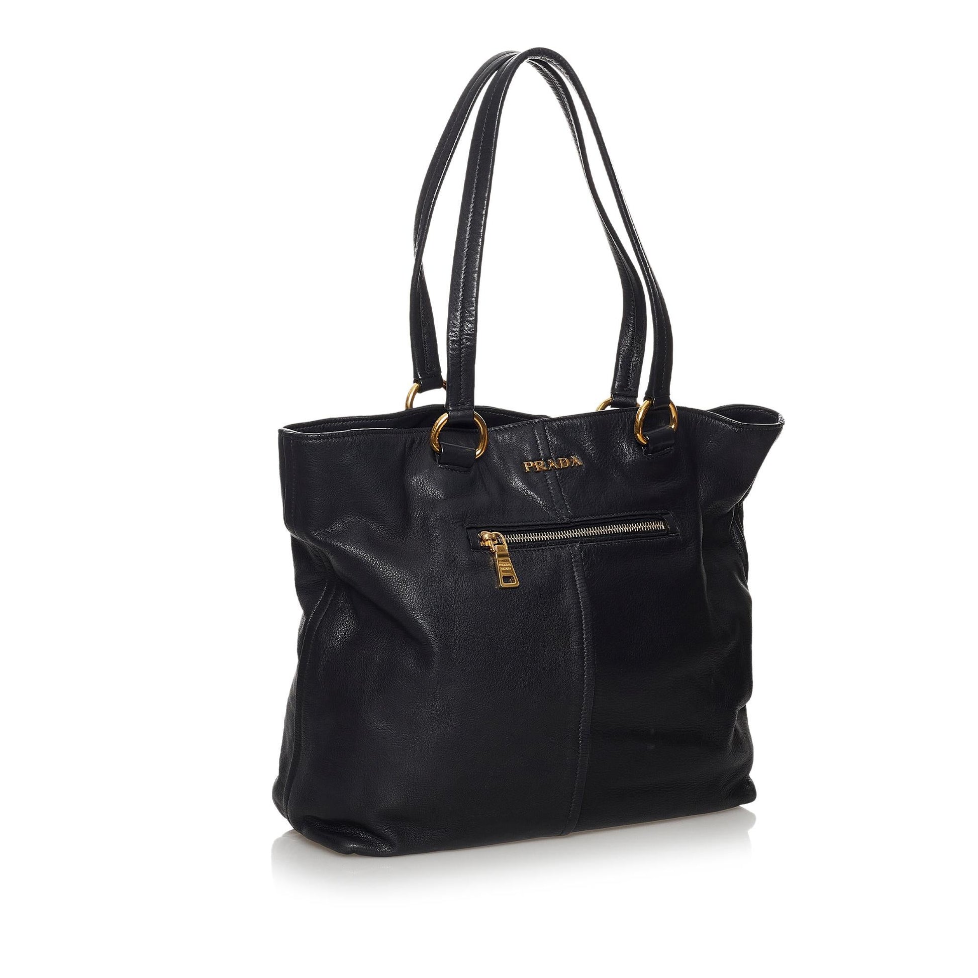 Prada Daino Tote Bag Shg Vitello Bag Shg 30120
