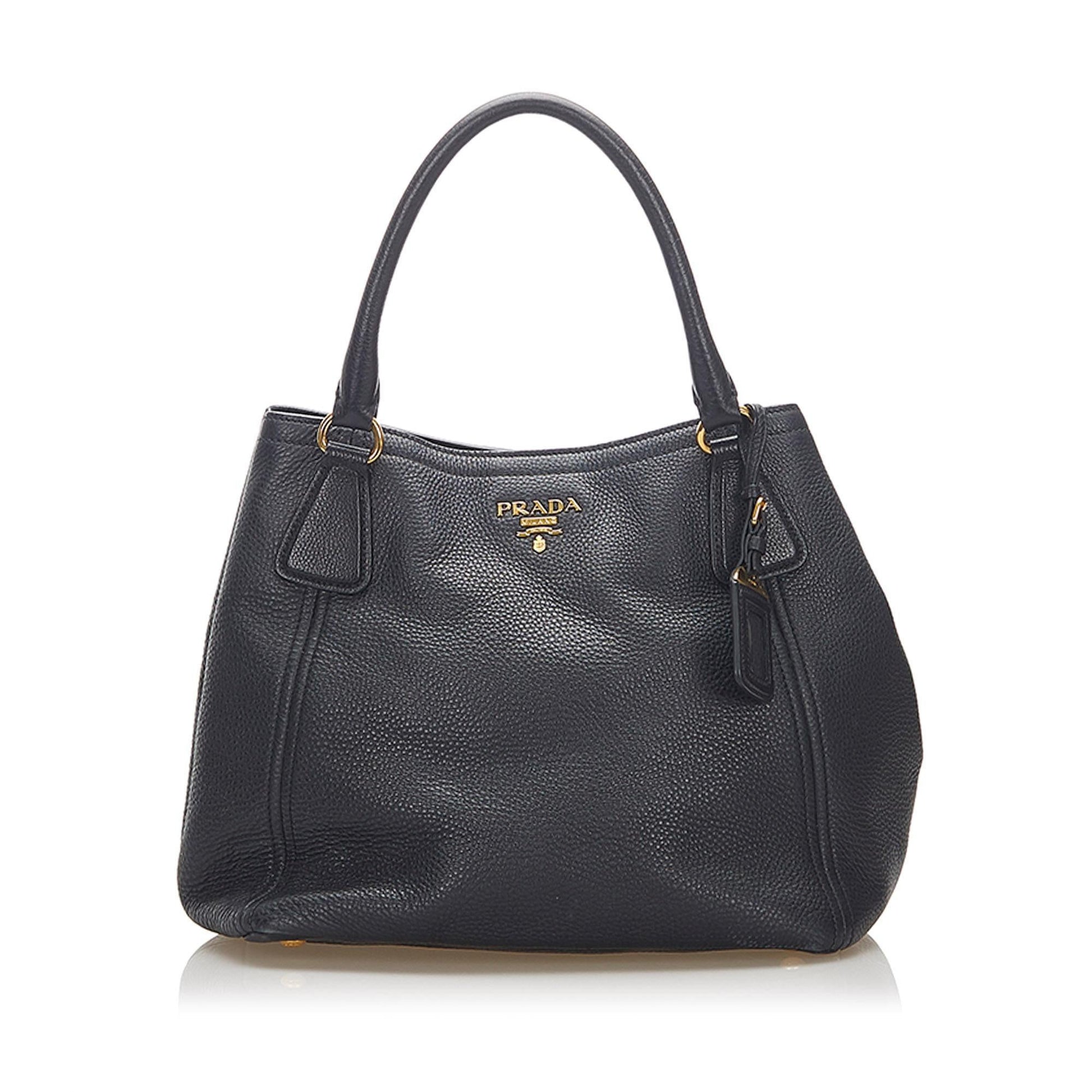 Prada Daino Tote Vitello Tote Bag Tote Shg 17615