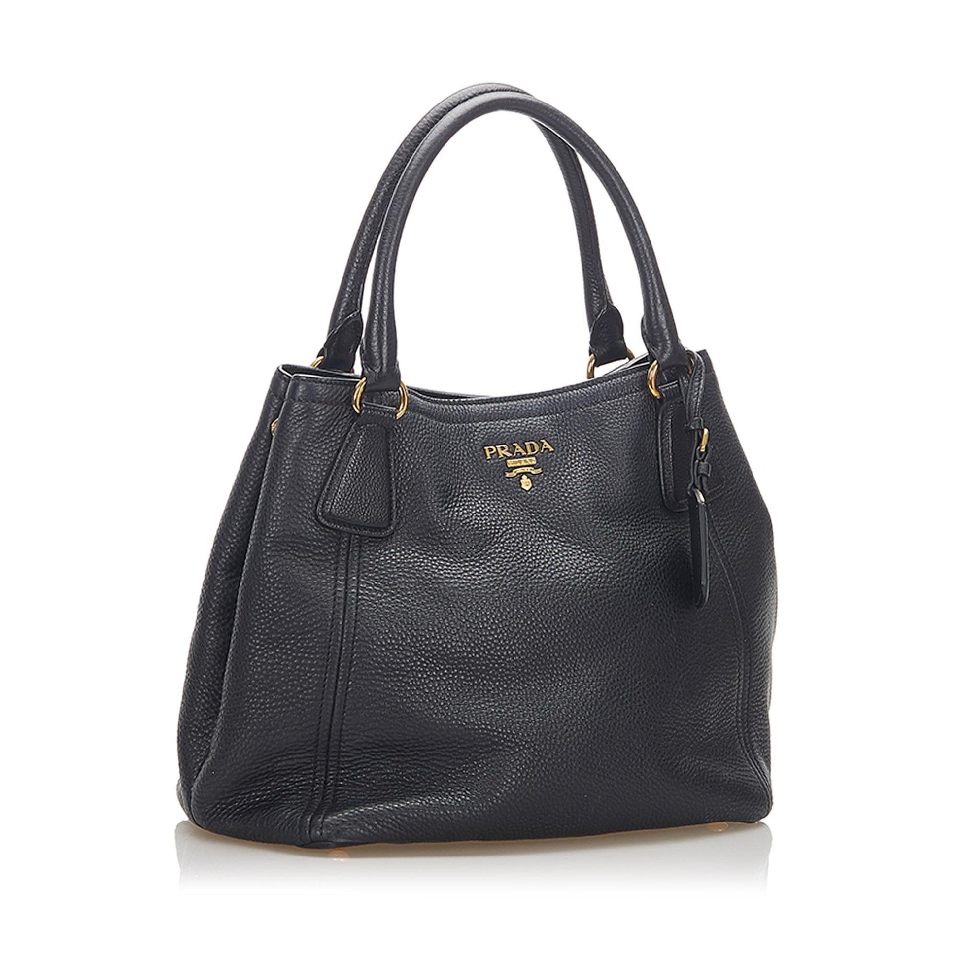 Prada Daino Tote Vitello Tote Bag Tote Shg 17615