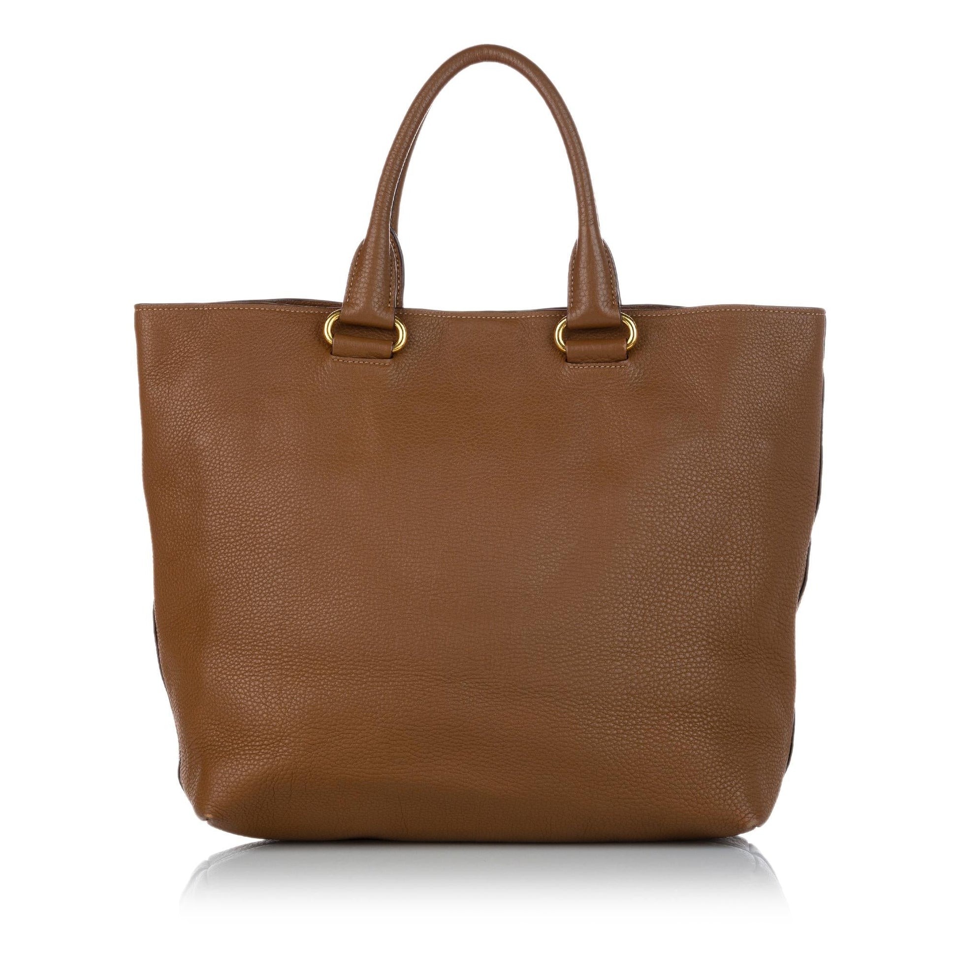 Prada Daino Tote Shg Vitello Tote Bag