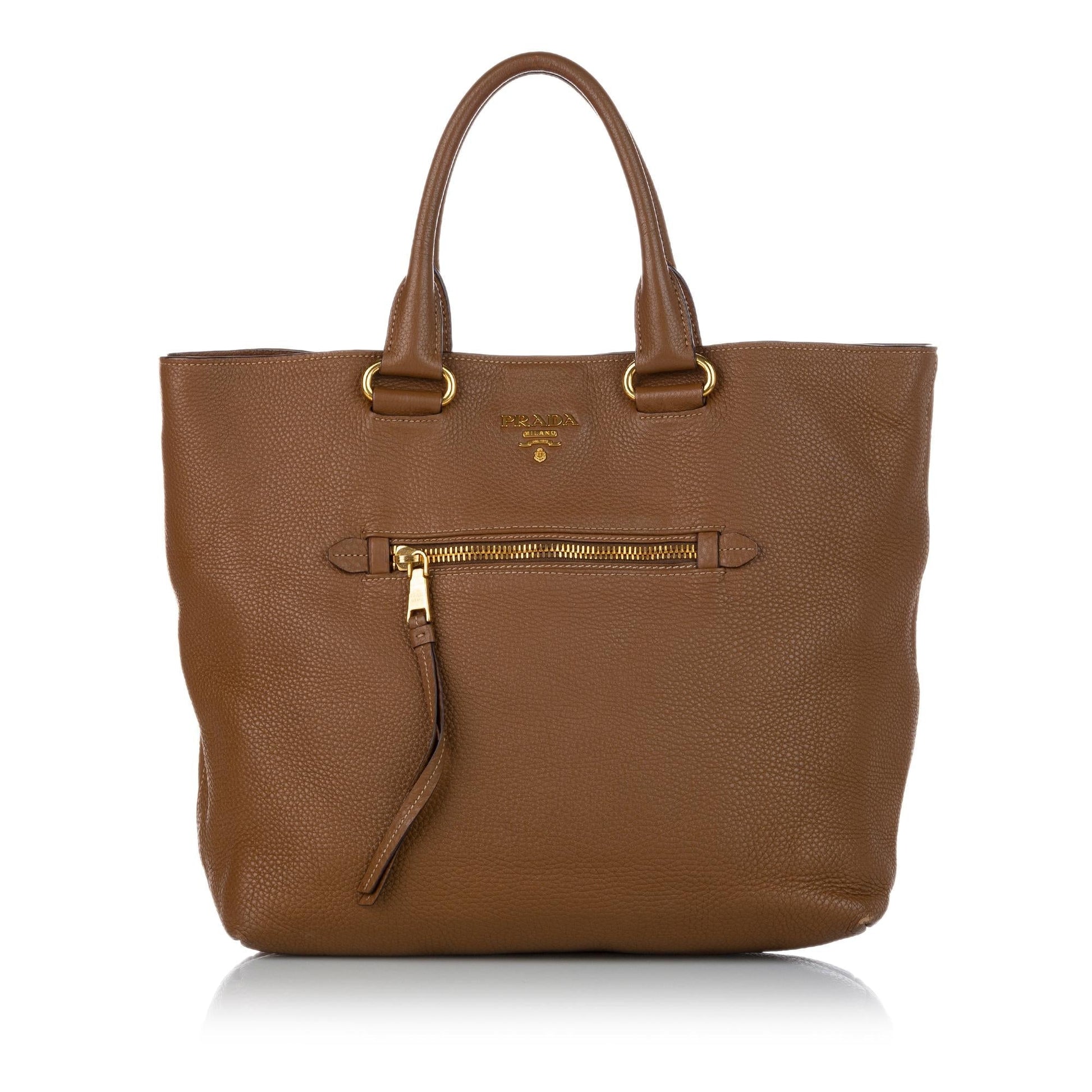 Prada Daino Tote Shg Vitello Tote Bag