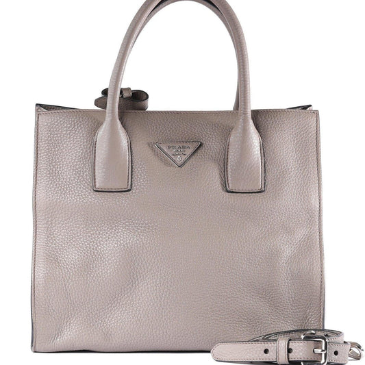 Prada Vitello Daino Twin Pocket Tote Handbag Tote Bag