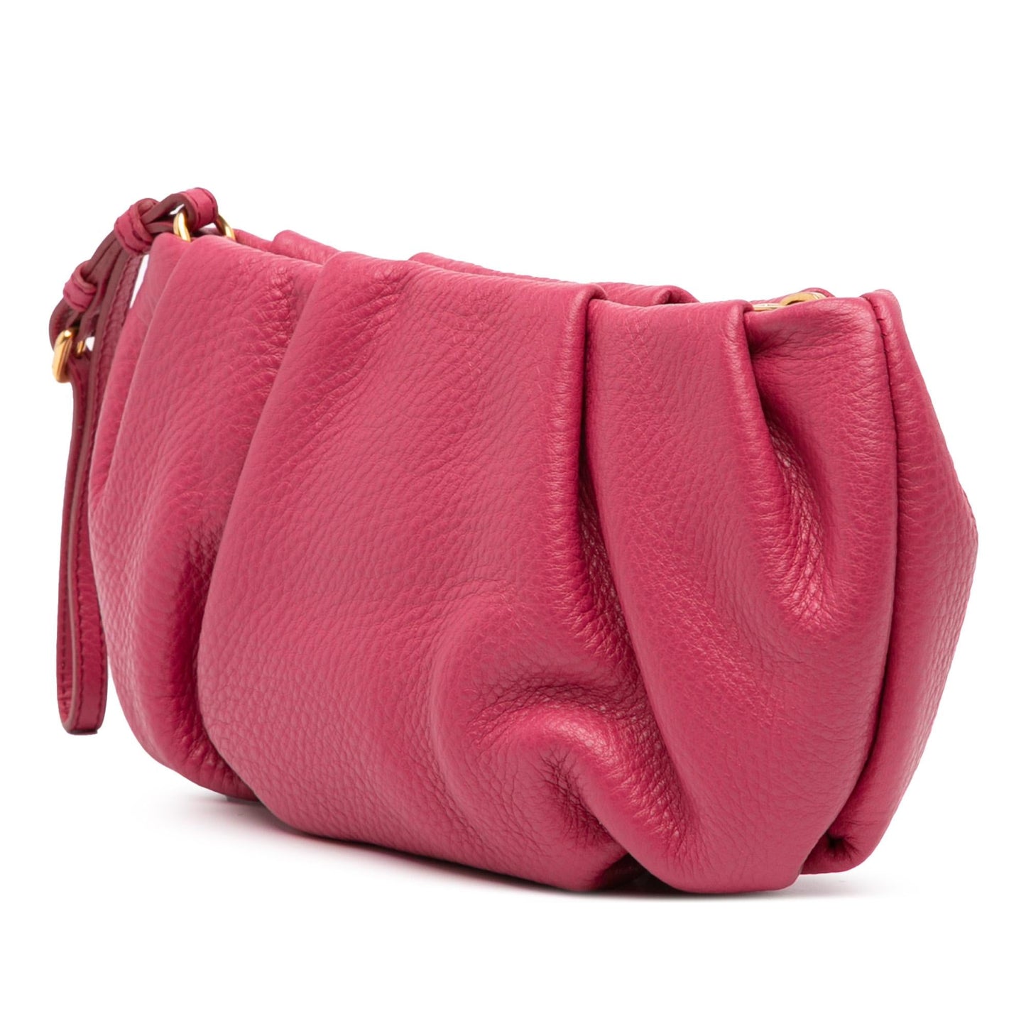 Prada Daino Wristlet Clutch Vitello Clutch Bag