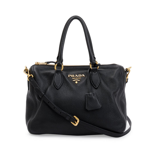 Prada Vitello Phenix Bauletto Bag Travel Bag